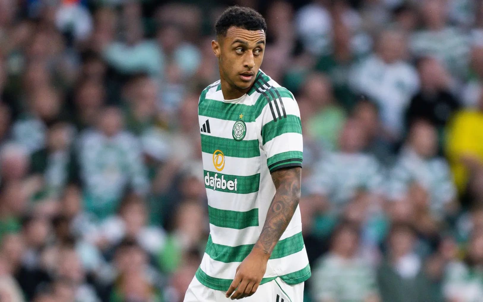 Celtic's Adam Idah. Pic. Alamy