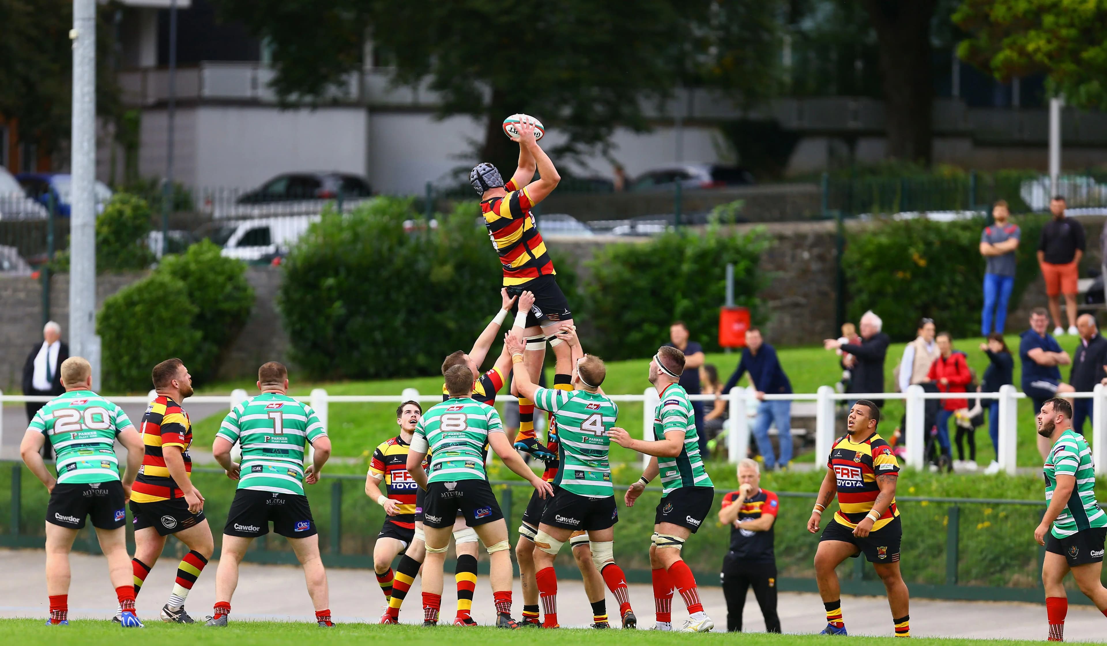 Carmarthen Quins in action against Llandovery. Pic: Alamy