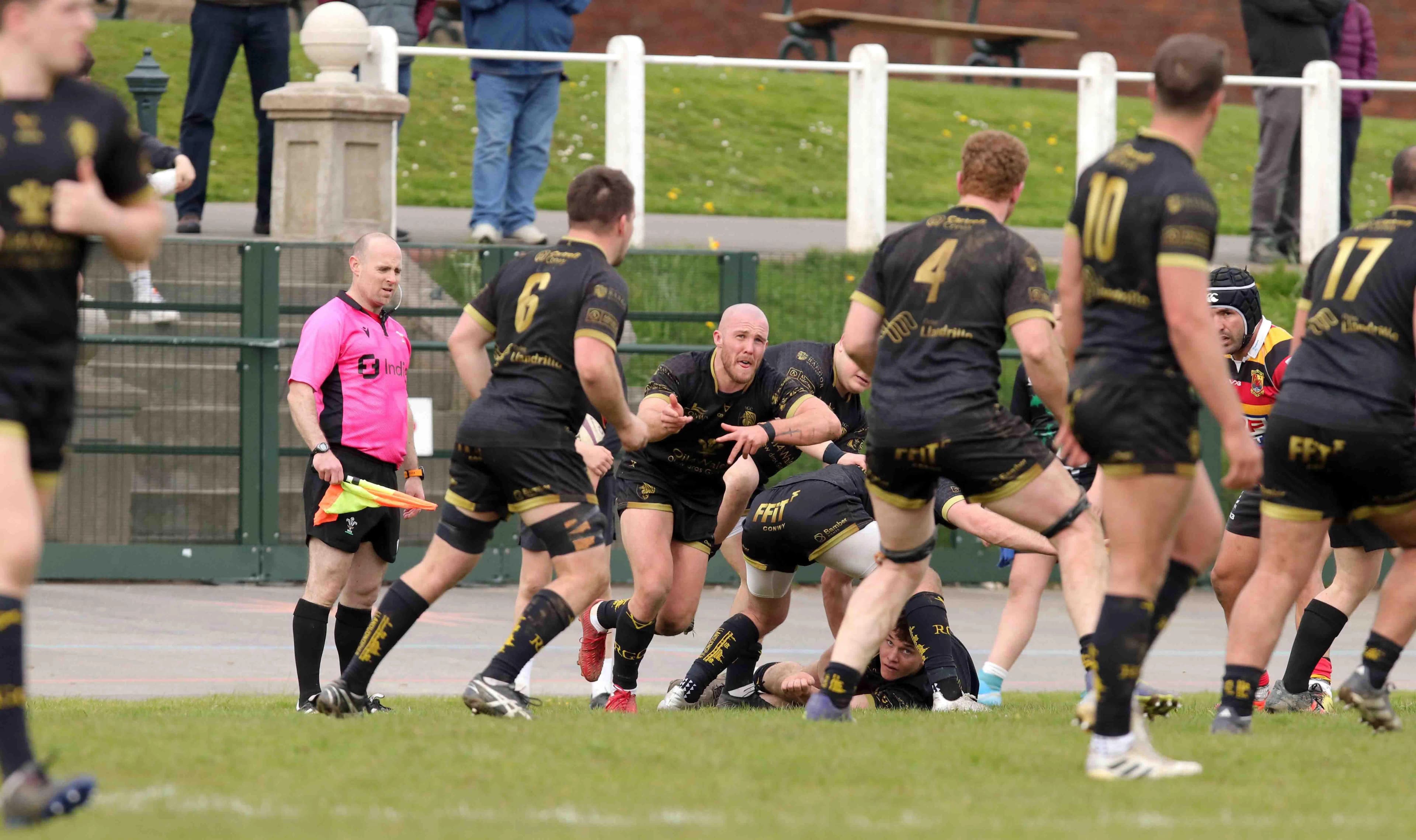 RGC in action against Carmarthen Quins.