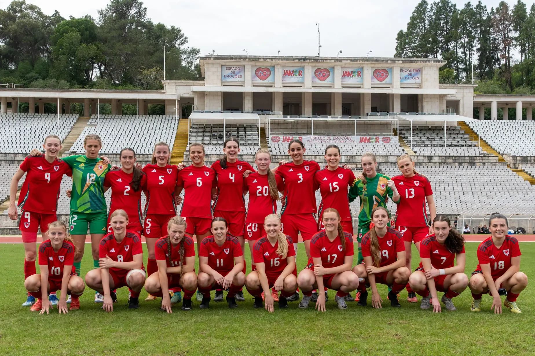 Wales Women Football Team. Pic. Alamy
