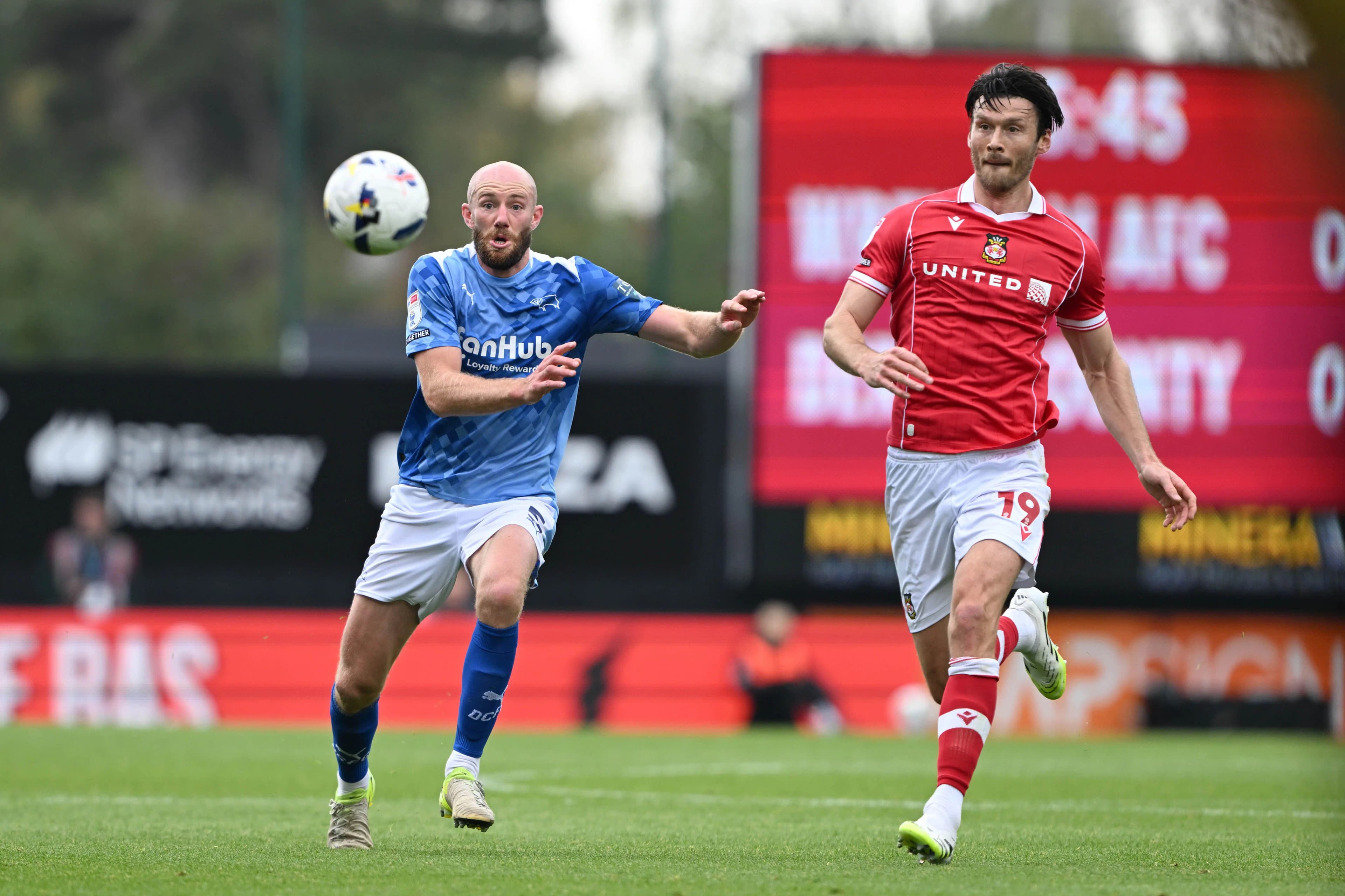 Wrexham’s Kieffer Moore. Pic. Alamy