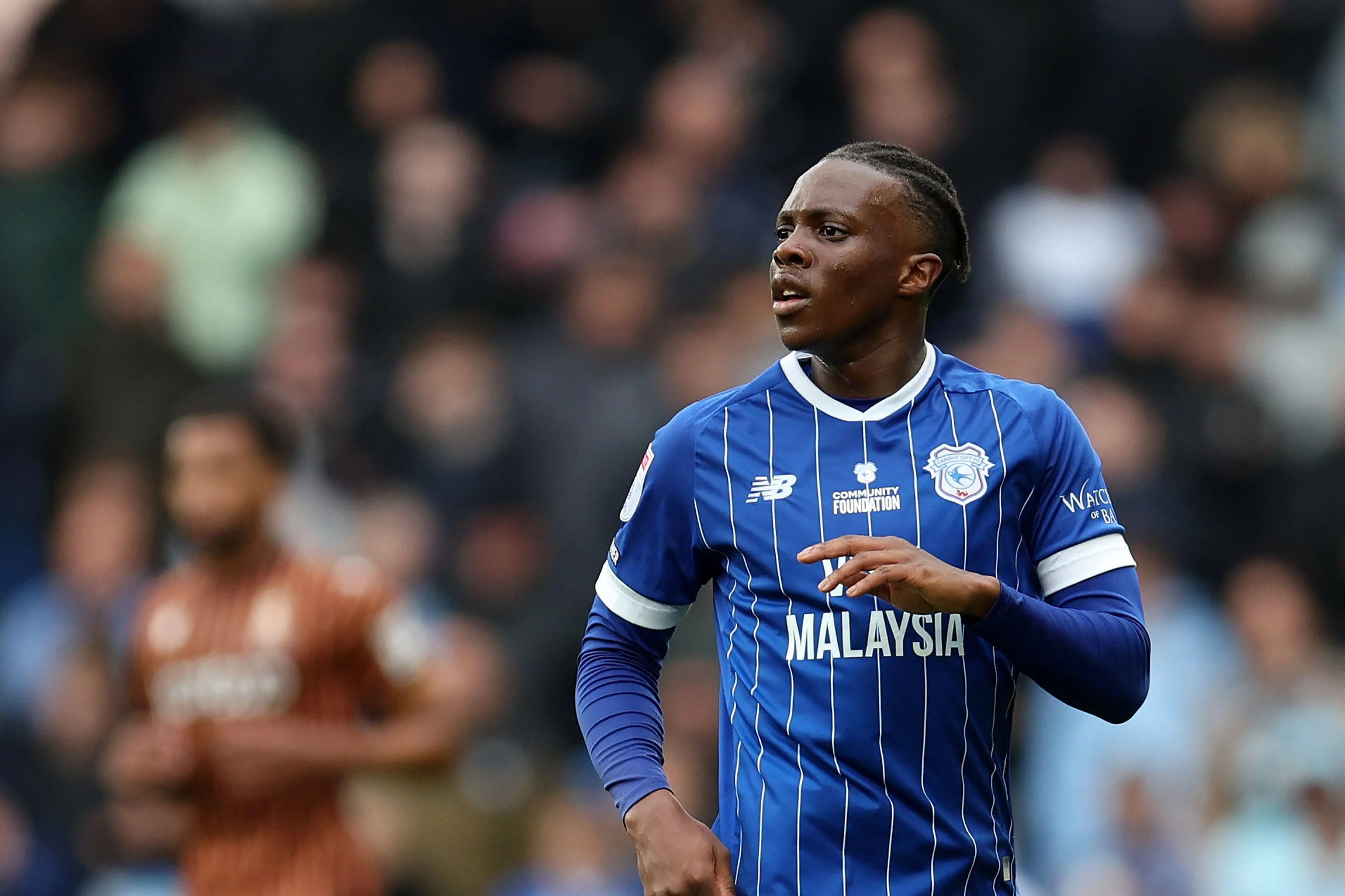 Ronan Kpakio of Cardiff City. Pic. Alamy