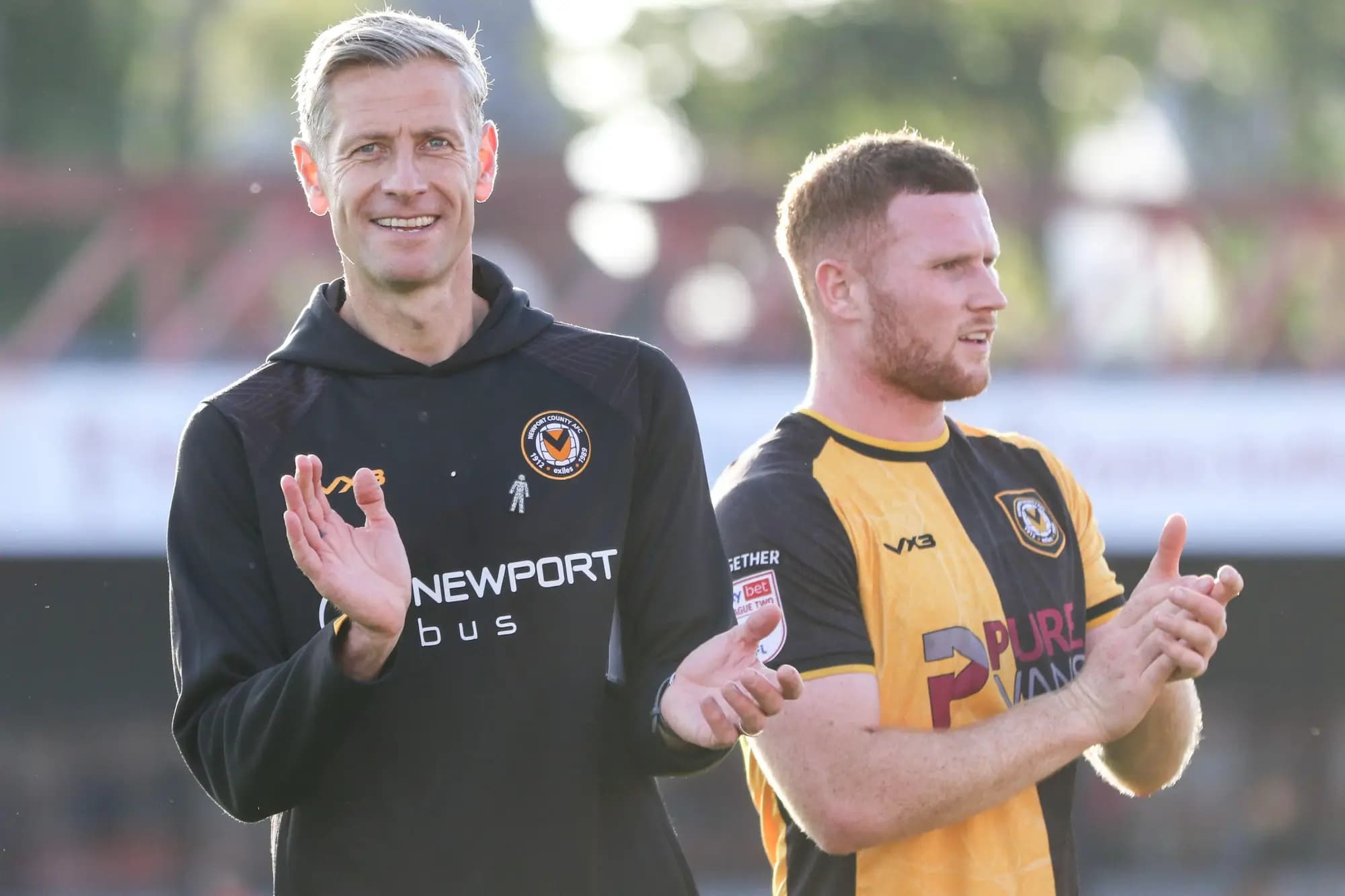 David Hughes, manager of Newport County. Pic: Alamy