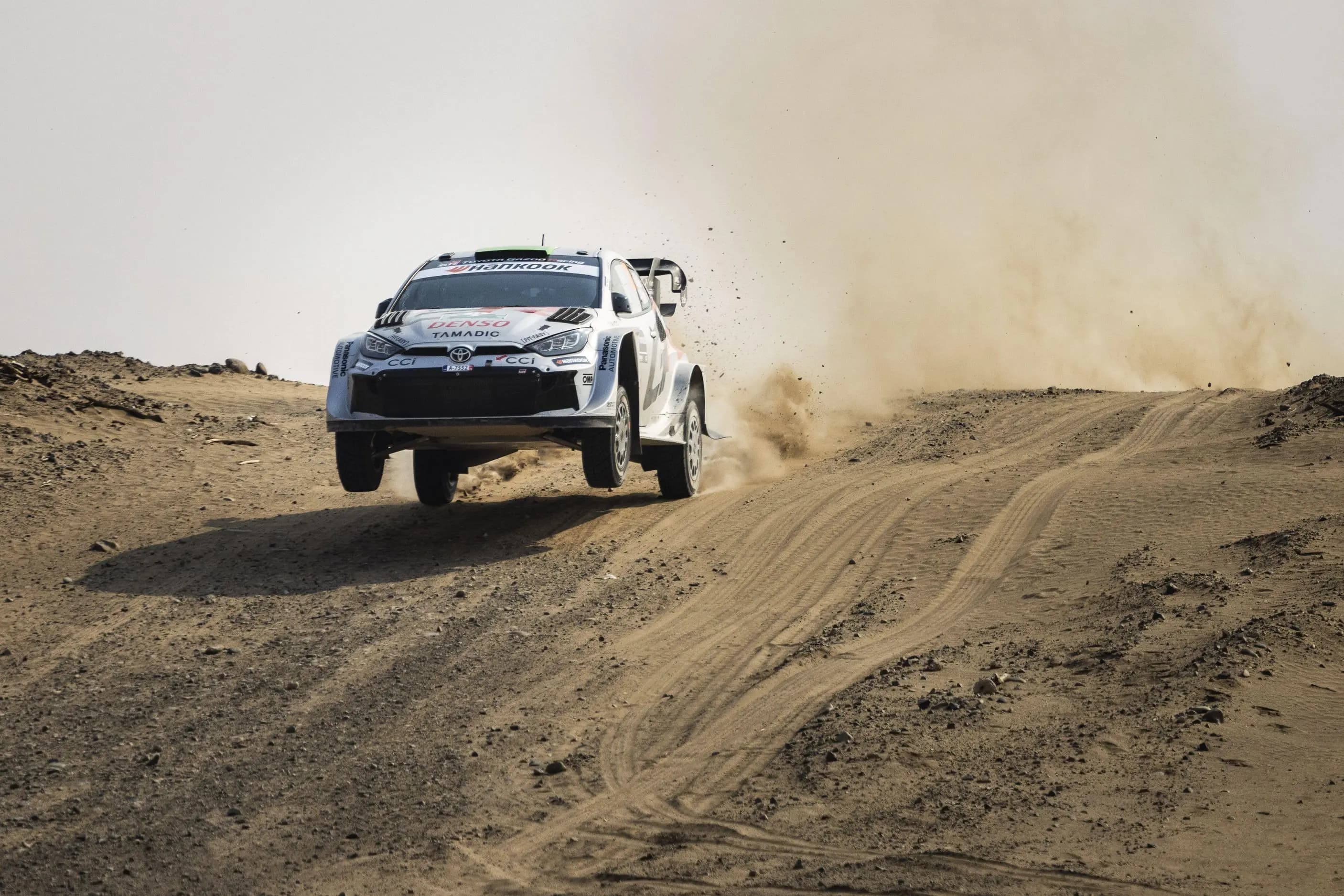 Elfyn Evans in action during the 2025 Rally Saudi Arabia. Pic: Alamy.