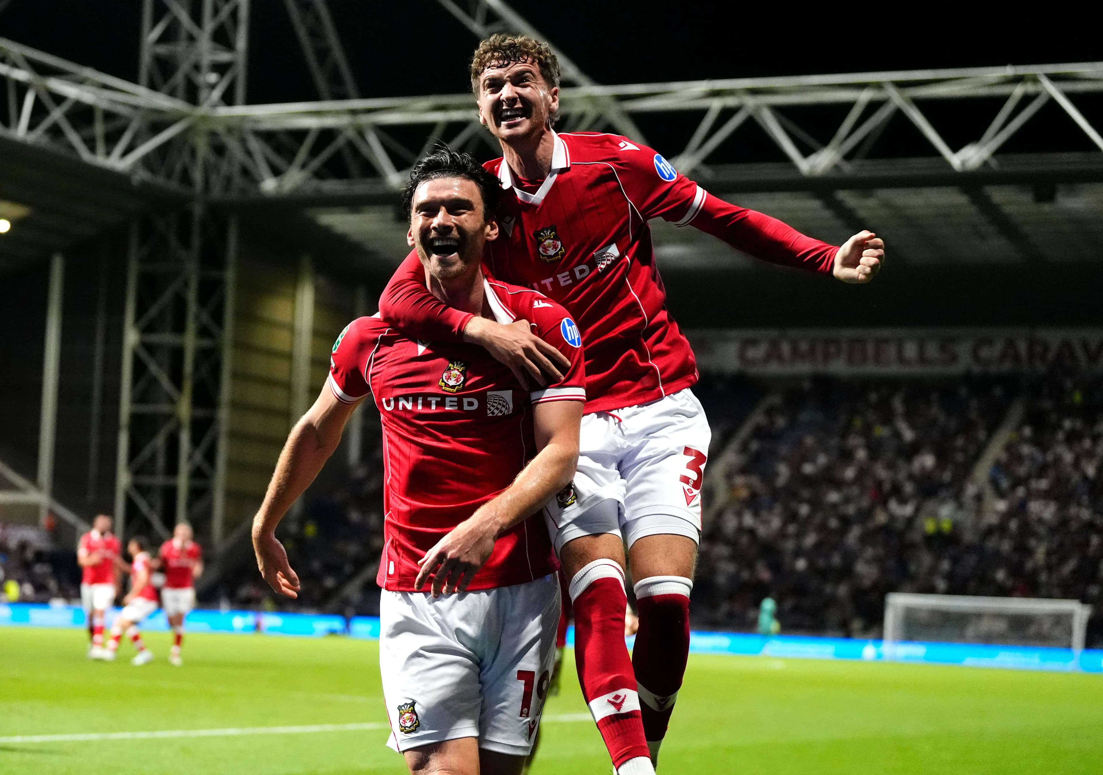 Wrexham's Kieffer Moore. Pic. Alamy
