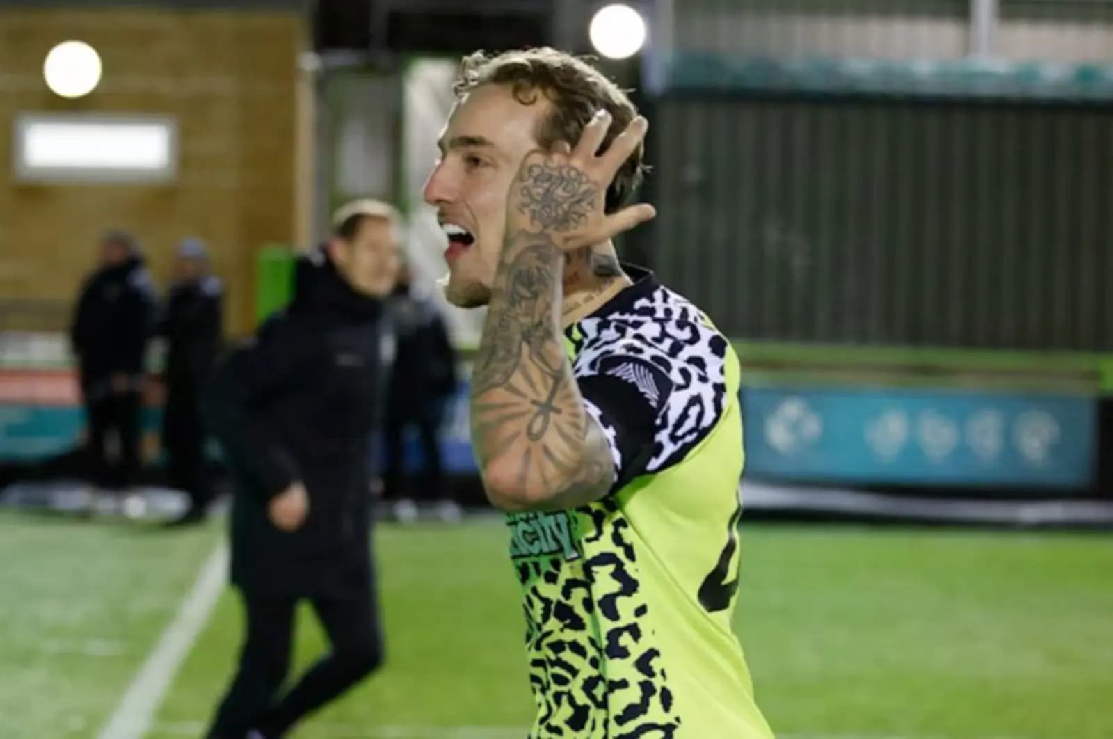 Newport-born striker Ricardo Rees. Pic: FGRFC