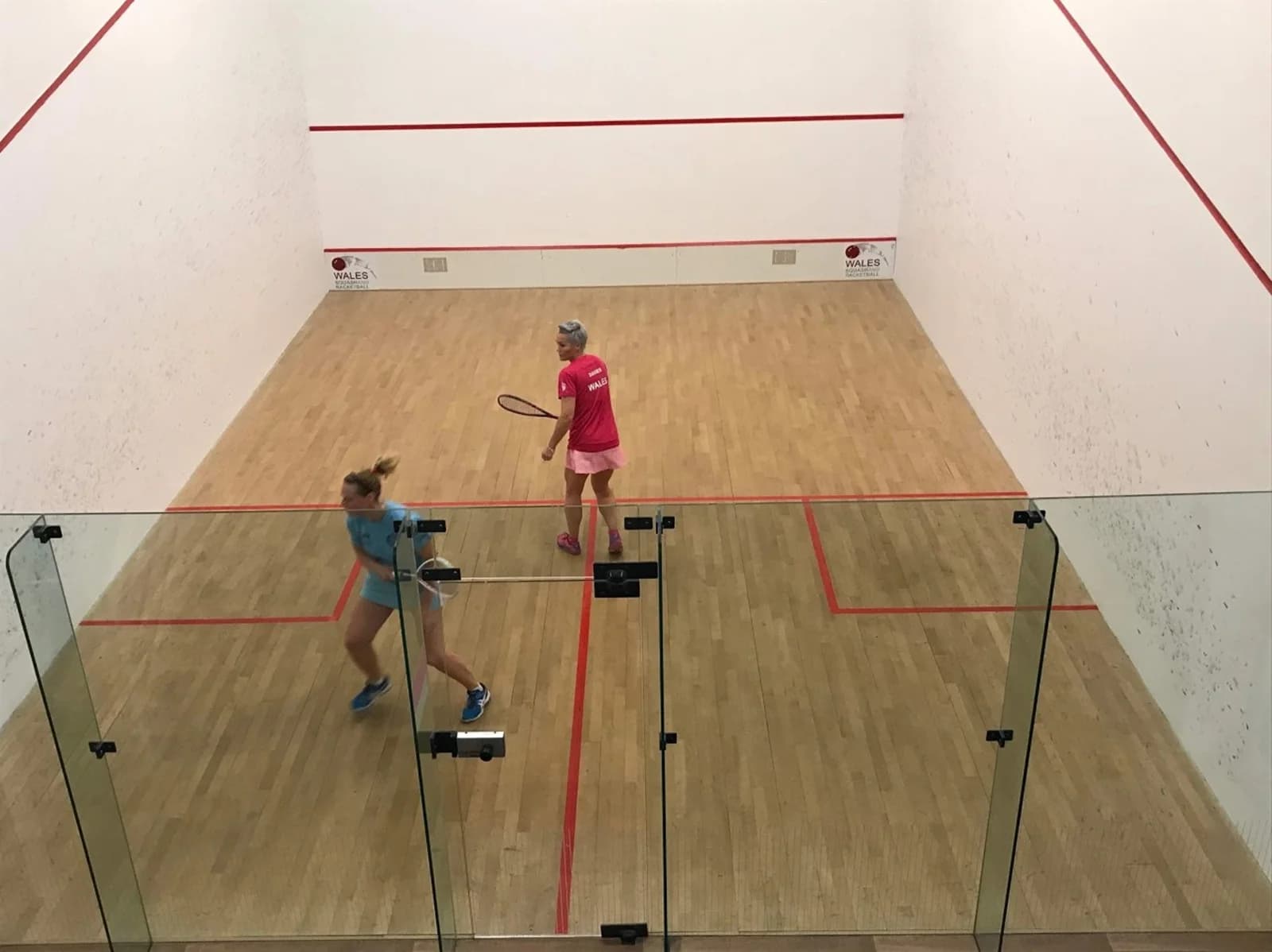 Action from the Welsh Masters Squash Championships. Pic: Squash Wales.