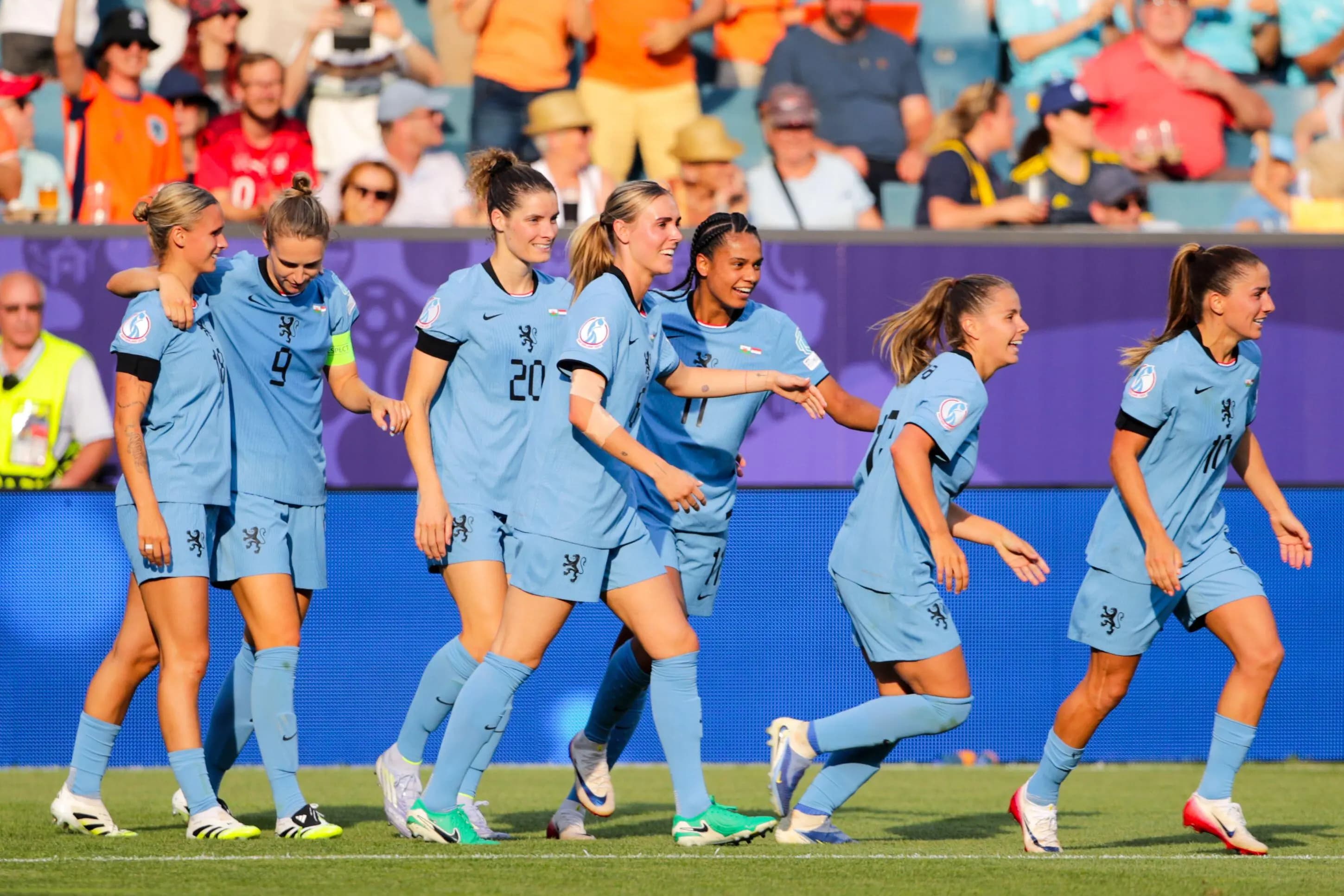 Netherlands players celebrate. Pic: Alamy