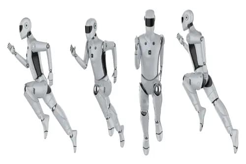 The football cyborgs are here. Pic. Alamy