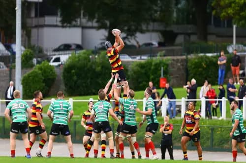 Carmarthen Quins in action against Llandovery. Pic: Alamy
