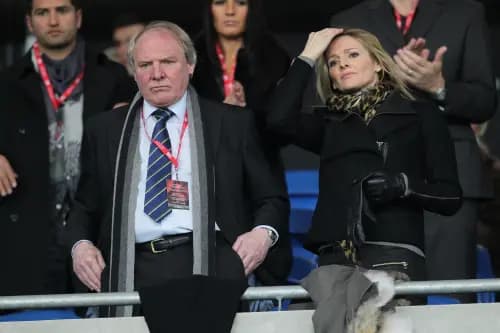 Terry Yorath – who has died at the age of 75 – alongside his daughter, Gabby Logan. Pic: Alamy