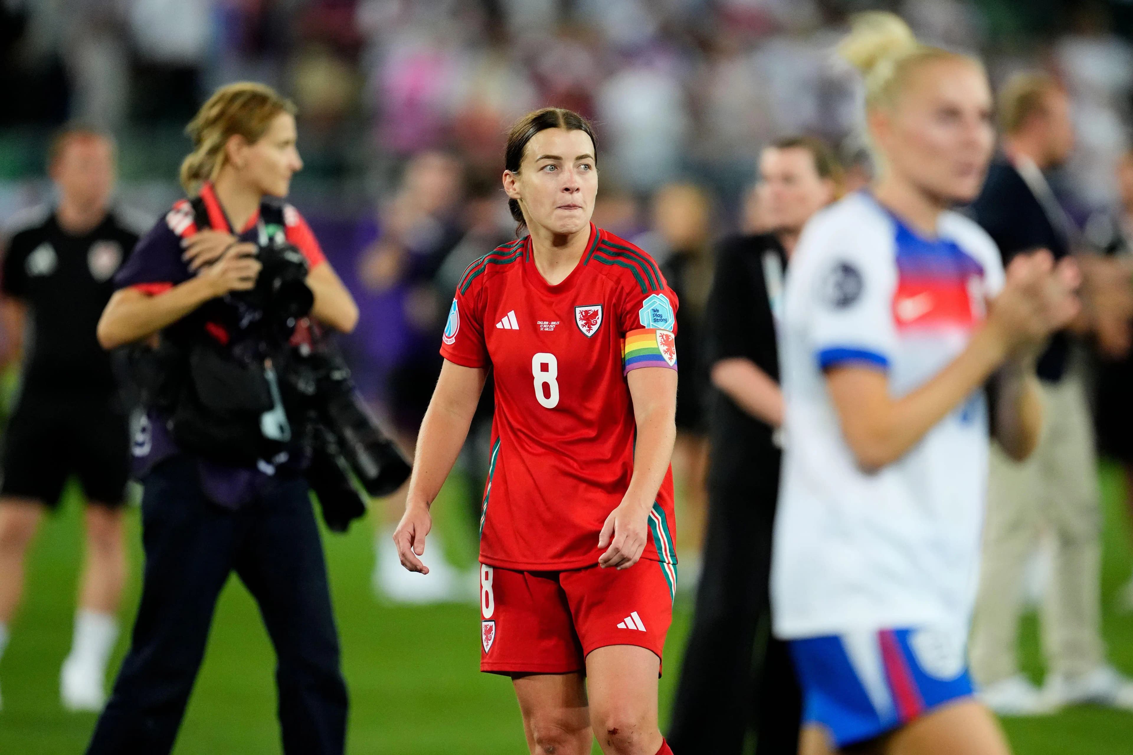 Wales' Angharad James. Pic. Alamy