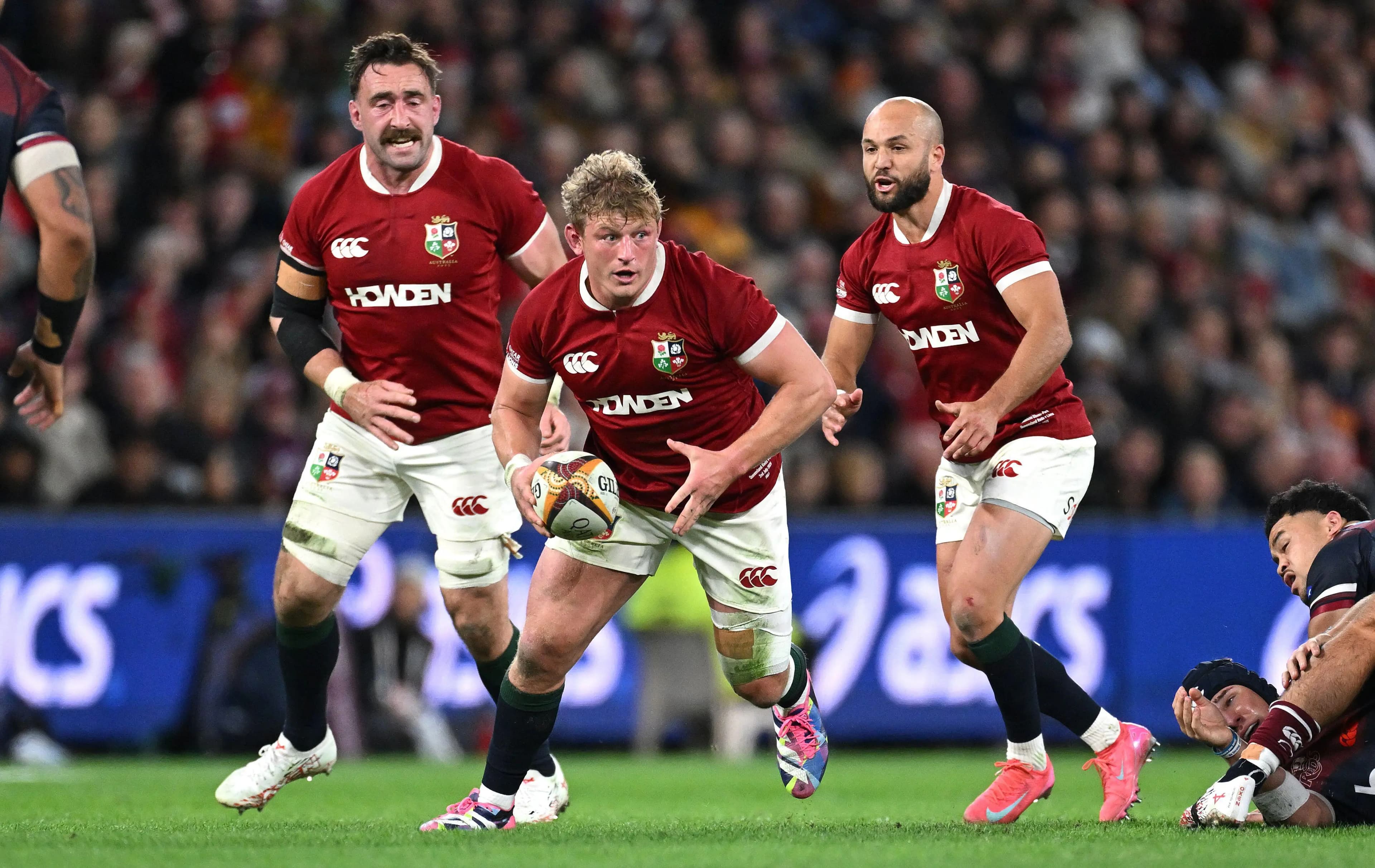 Jac Morgan of the Lions. Pic. Alamy