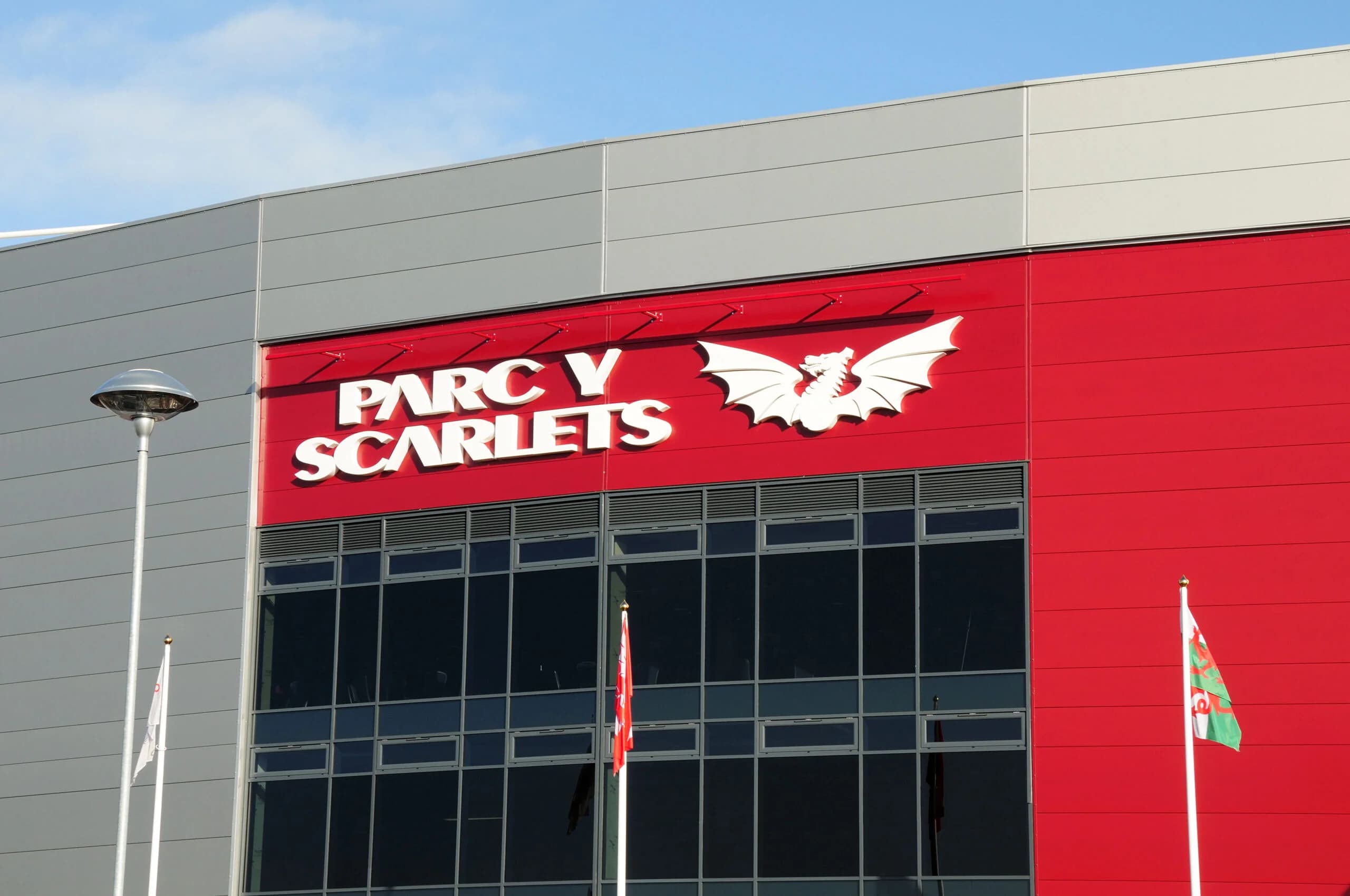 Parc y Strade stadium for The Scarlets Rygby Team Pemberton Lanelli Carmarthenshire Wales. Pic: Joan gravell / Alamy