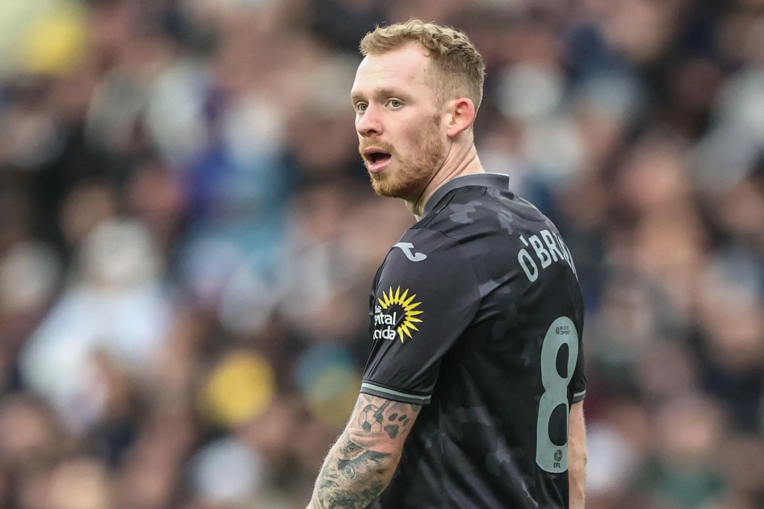 Lewis O'Brien of Swansea City. Pic. Alamy