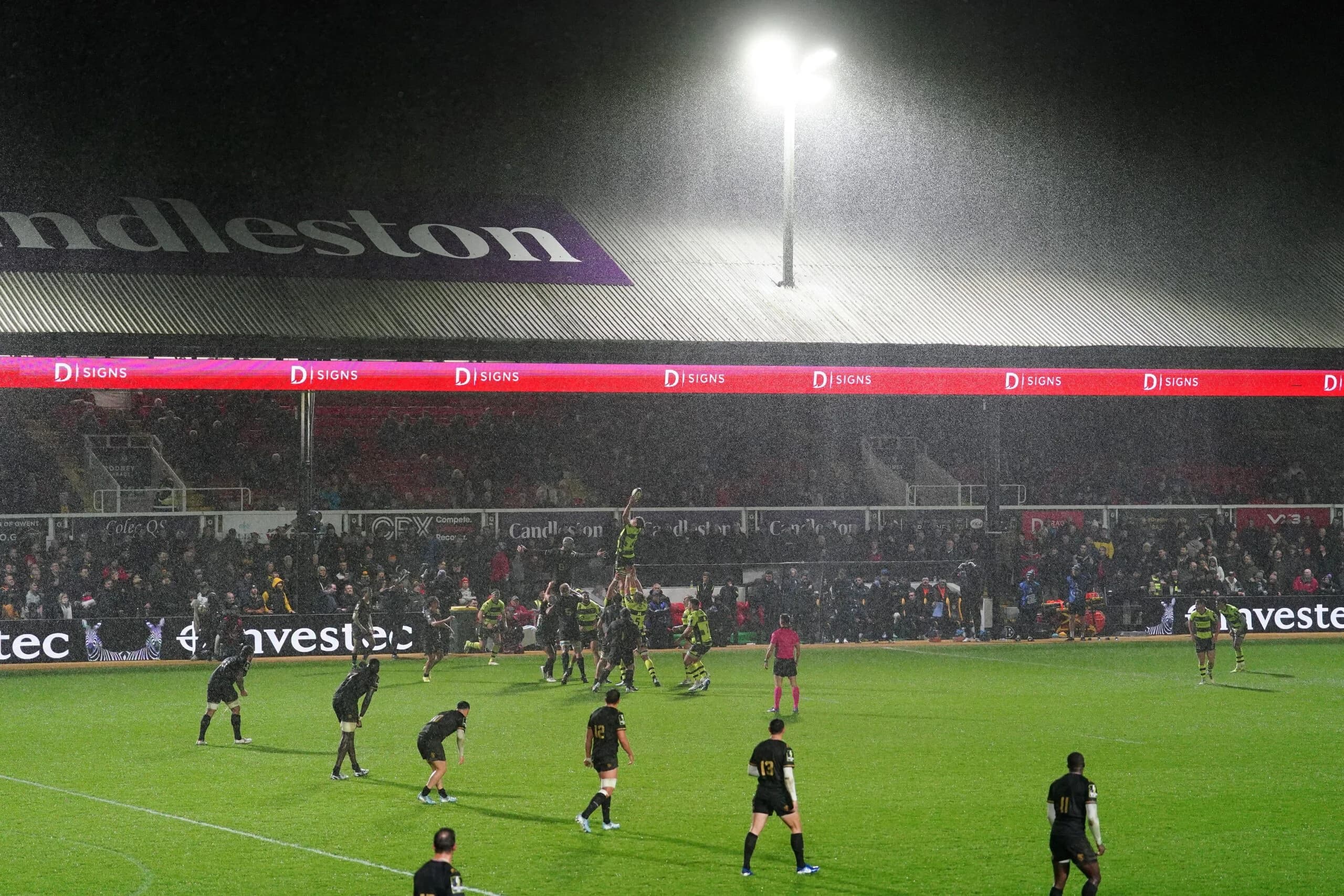 The Dragons in action at Rodney Parade. Pic: Alamy