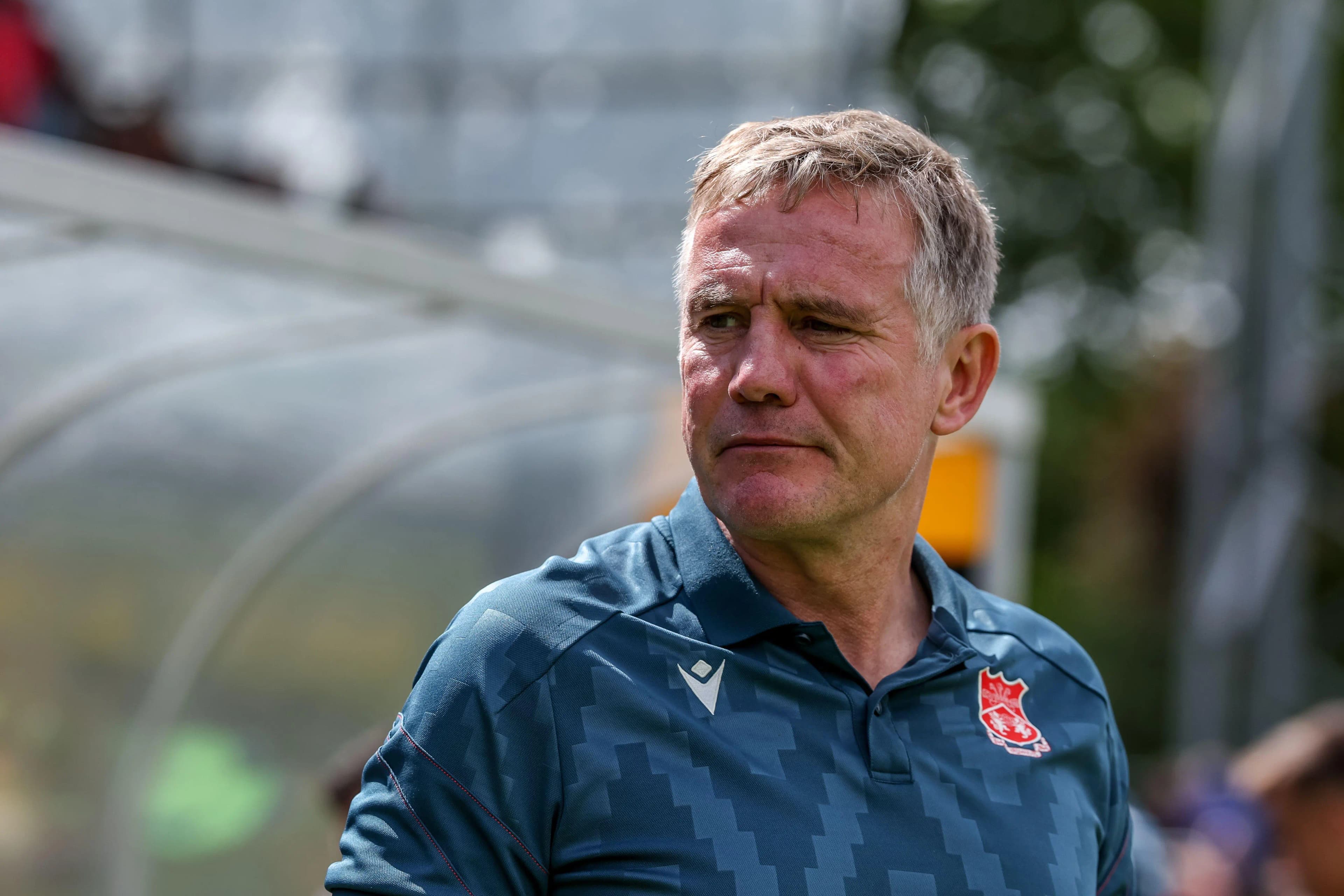 Head Coach Phil Parkinson of Wrexham AFC. Pic. Alamy