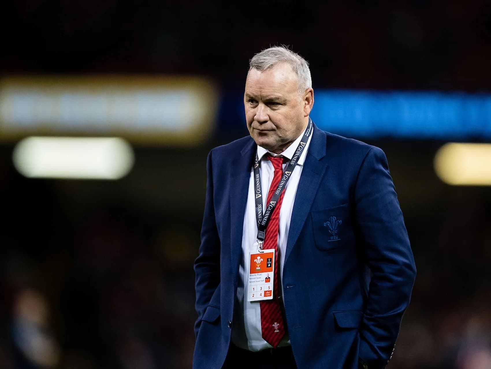 Wales head coach Wayne Pivac . Pic: Simon King/Replay Images.