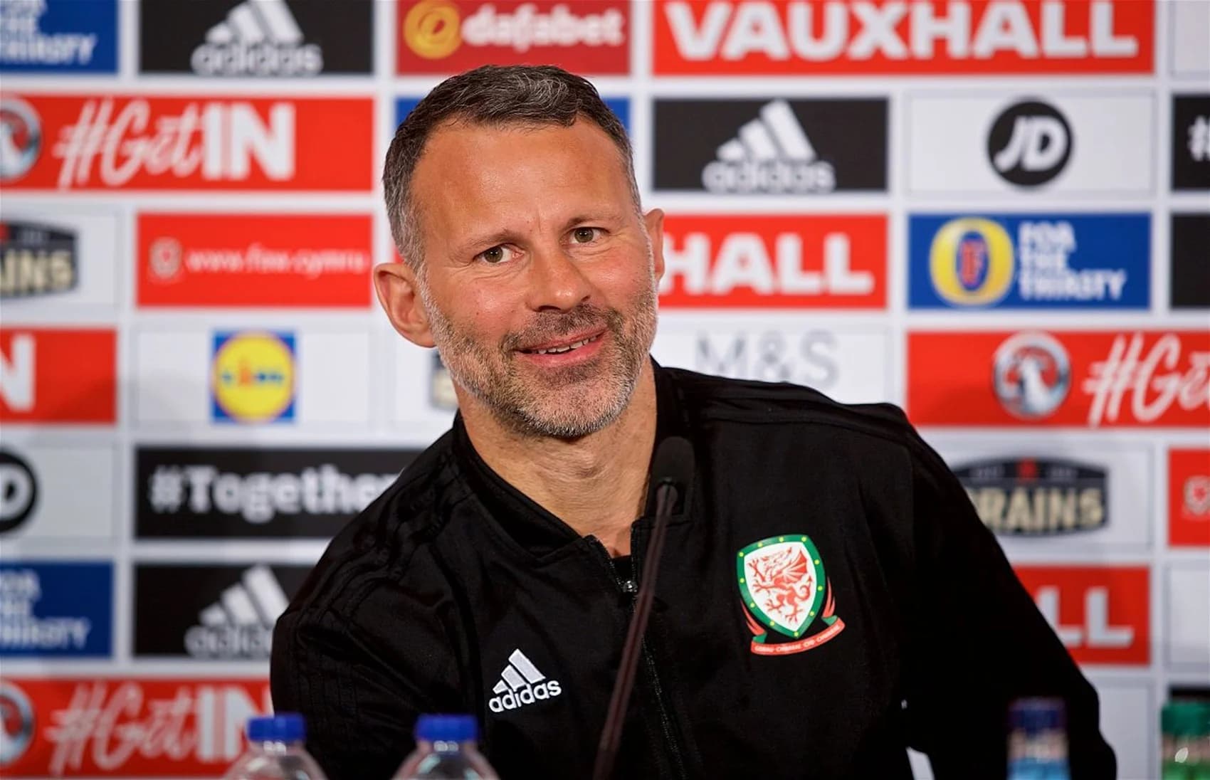 Wales manager Ryan Giggs relishing the passion of a Wales v England game - even a friendly. Pic: FAW.