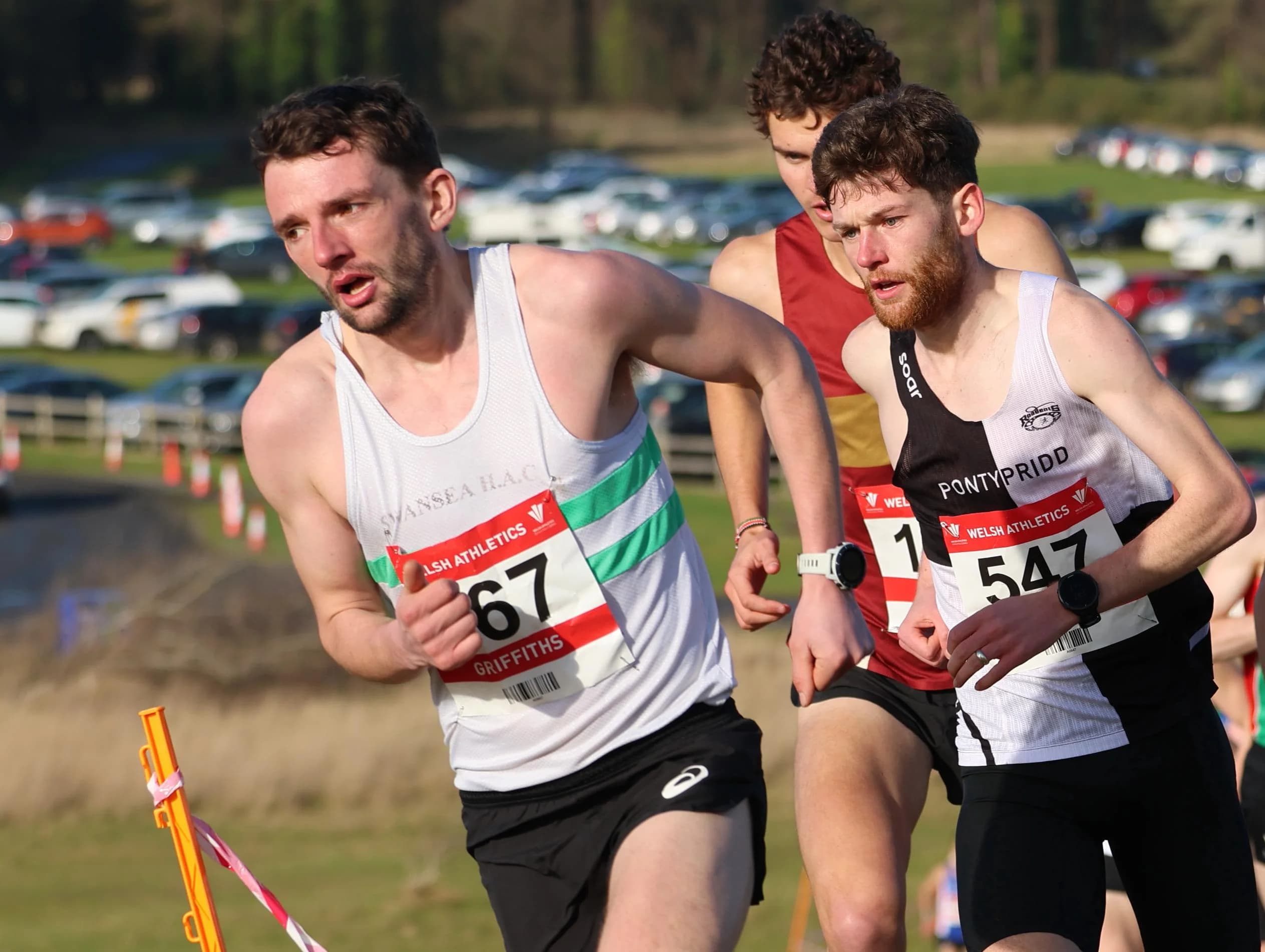 Dewi Griffiths and Dan Nash who will both be part of the elite field at the London Marathon in April. Pic Owen Morgan
