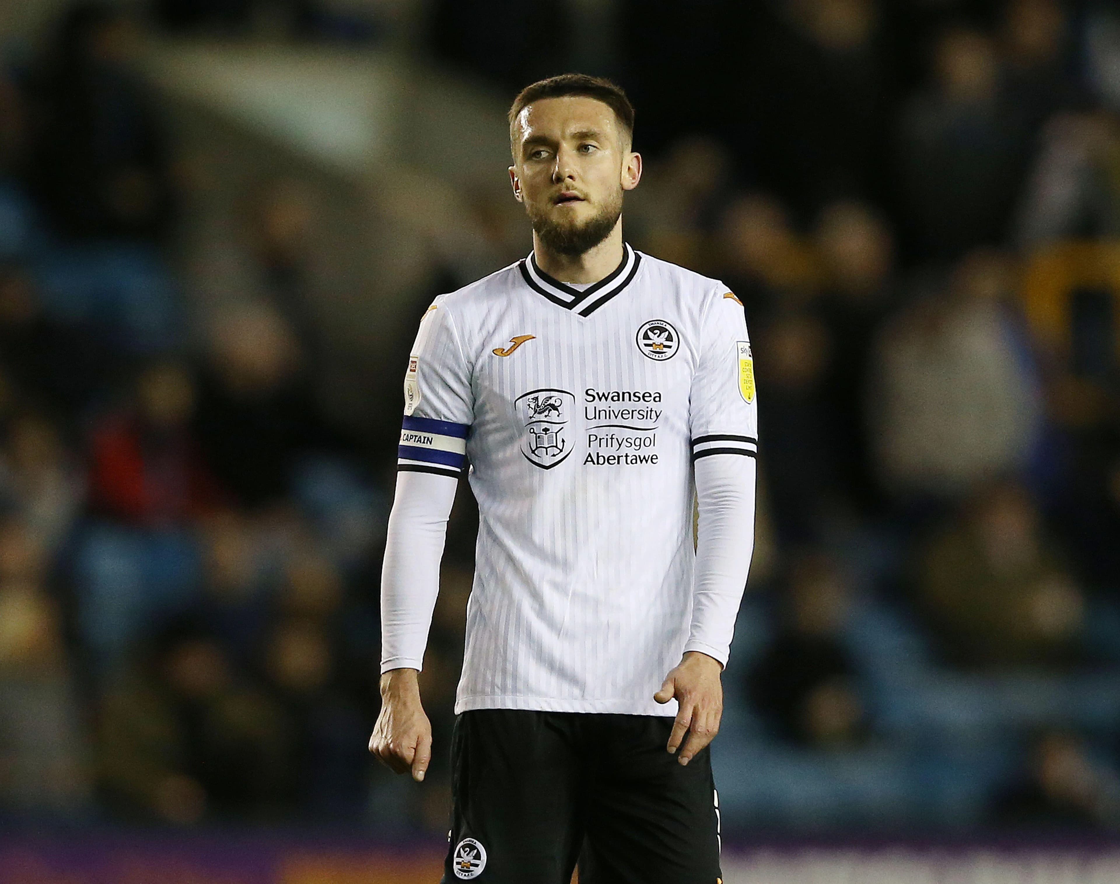 Matt Grimes at Milwall V Swansea match 2022 - Credit: Match Day Photos / Alamy