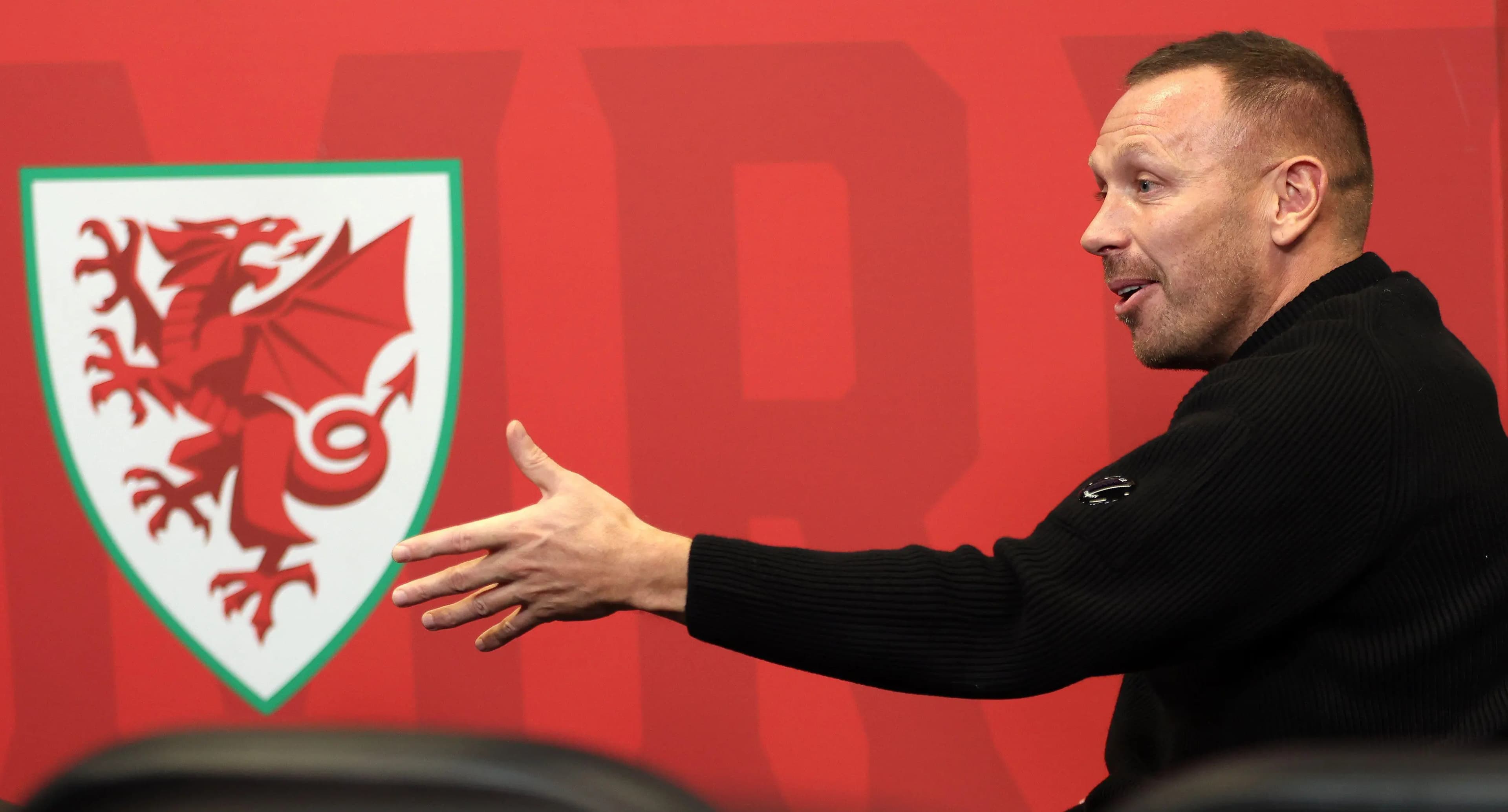 Craig Bellamy, Wales manager. Pic. Alamy