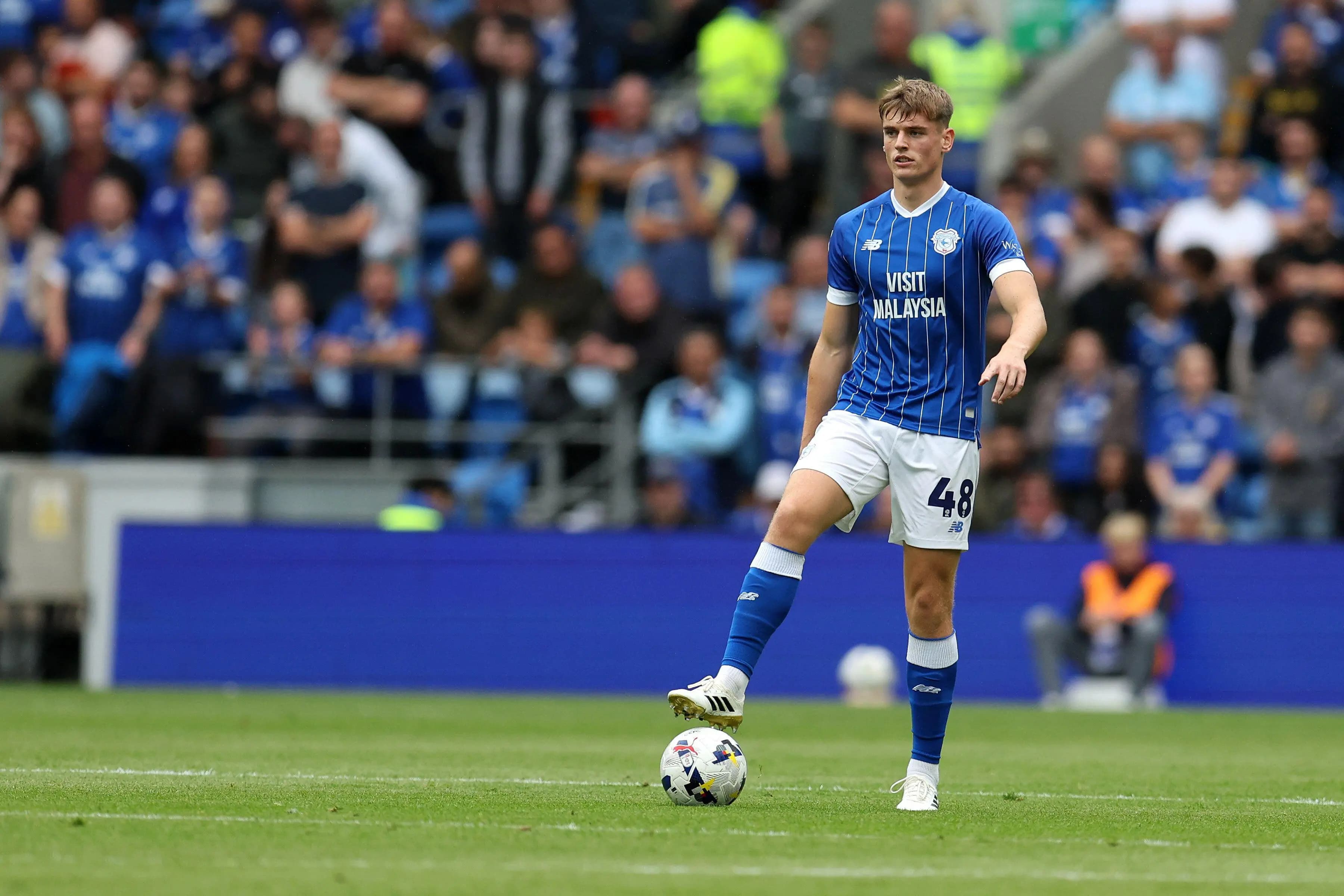 Dylan Lawlor of Cardiff city. Pic. Alamy