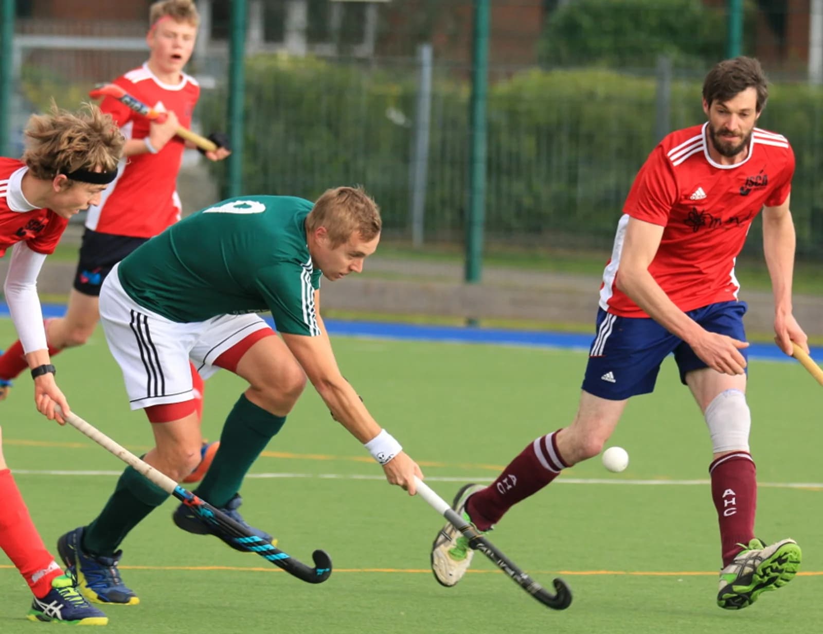 Action from Welsh club hockey. Pic: Hockey Wales