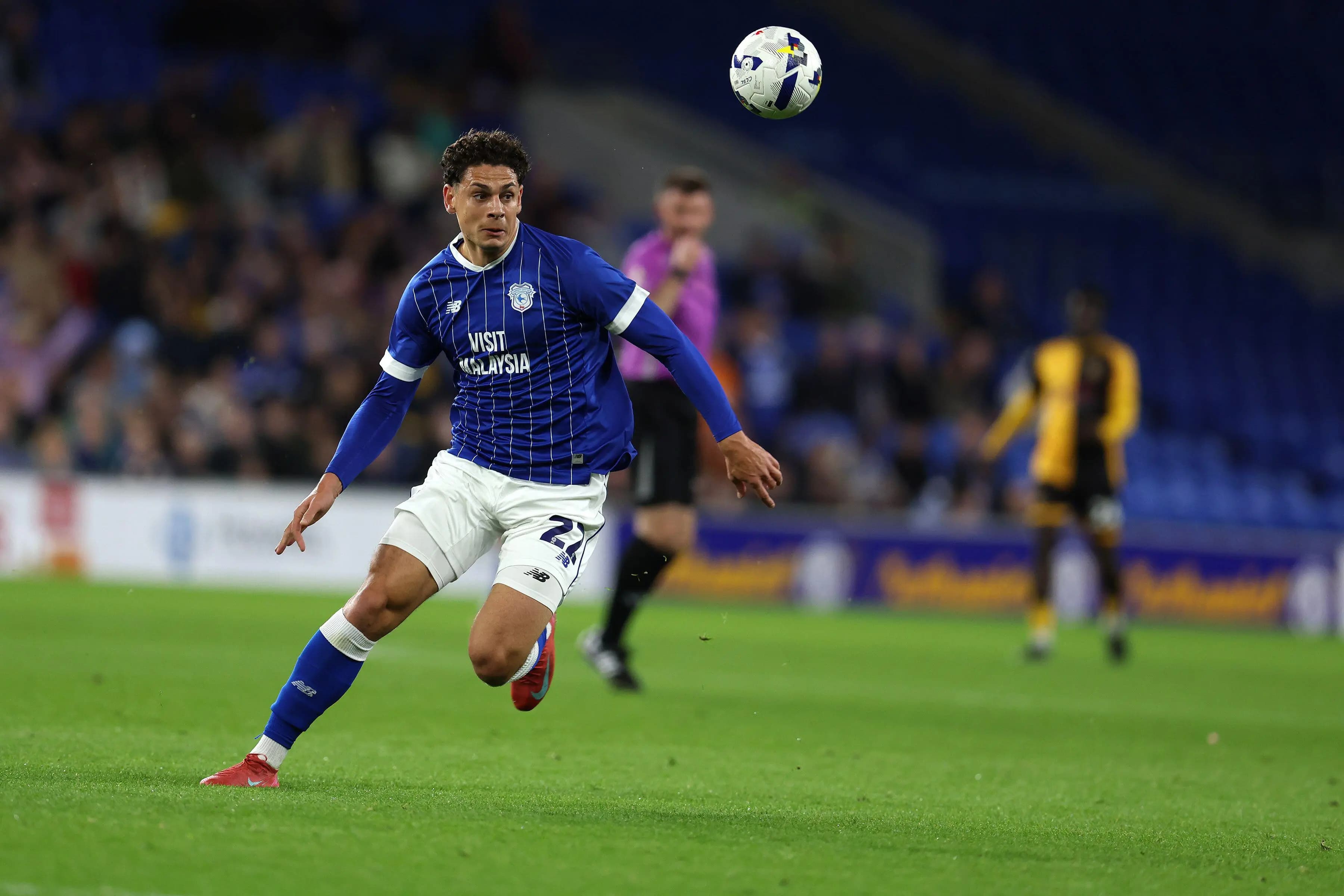 Yousef Salech of Cardiff City. Pic. Alamy