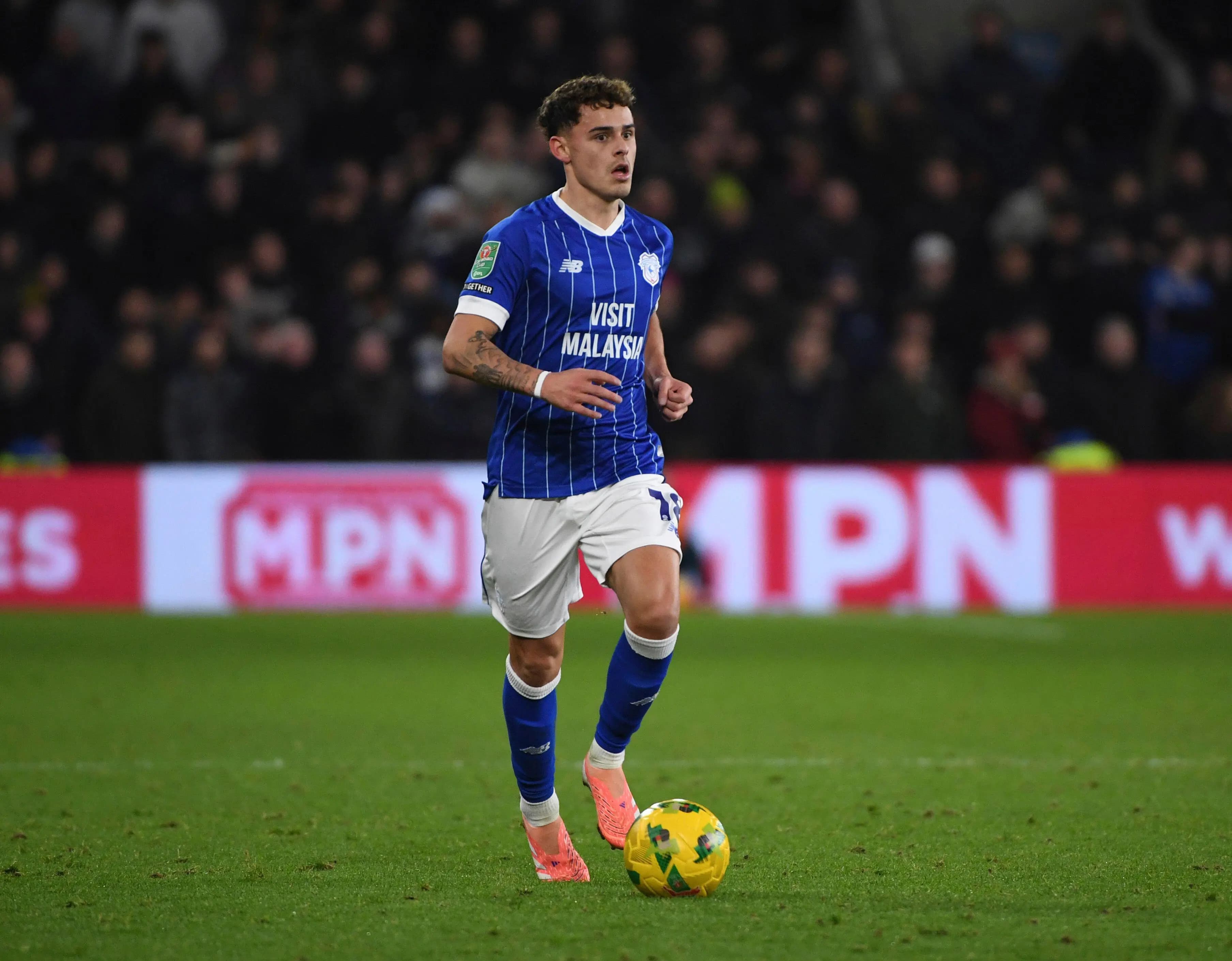 Alex Robertson of Cardiff City. Pic. Alamy