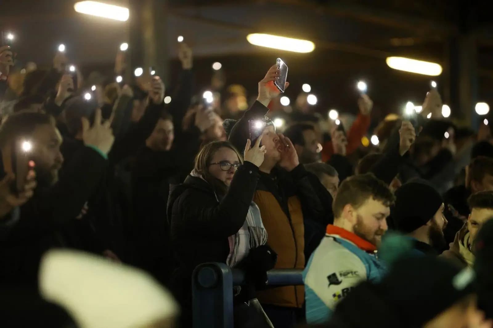 Ospreys fans hold their protest at plans to switch off rugby at the region.