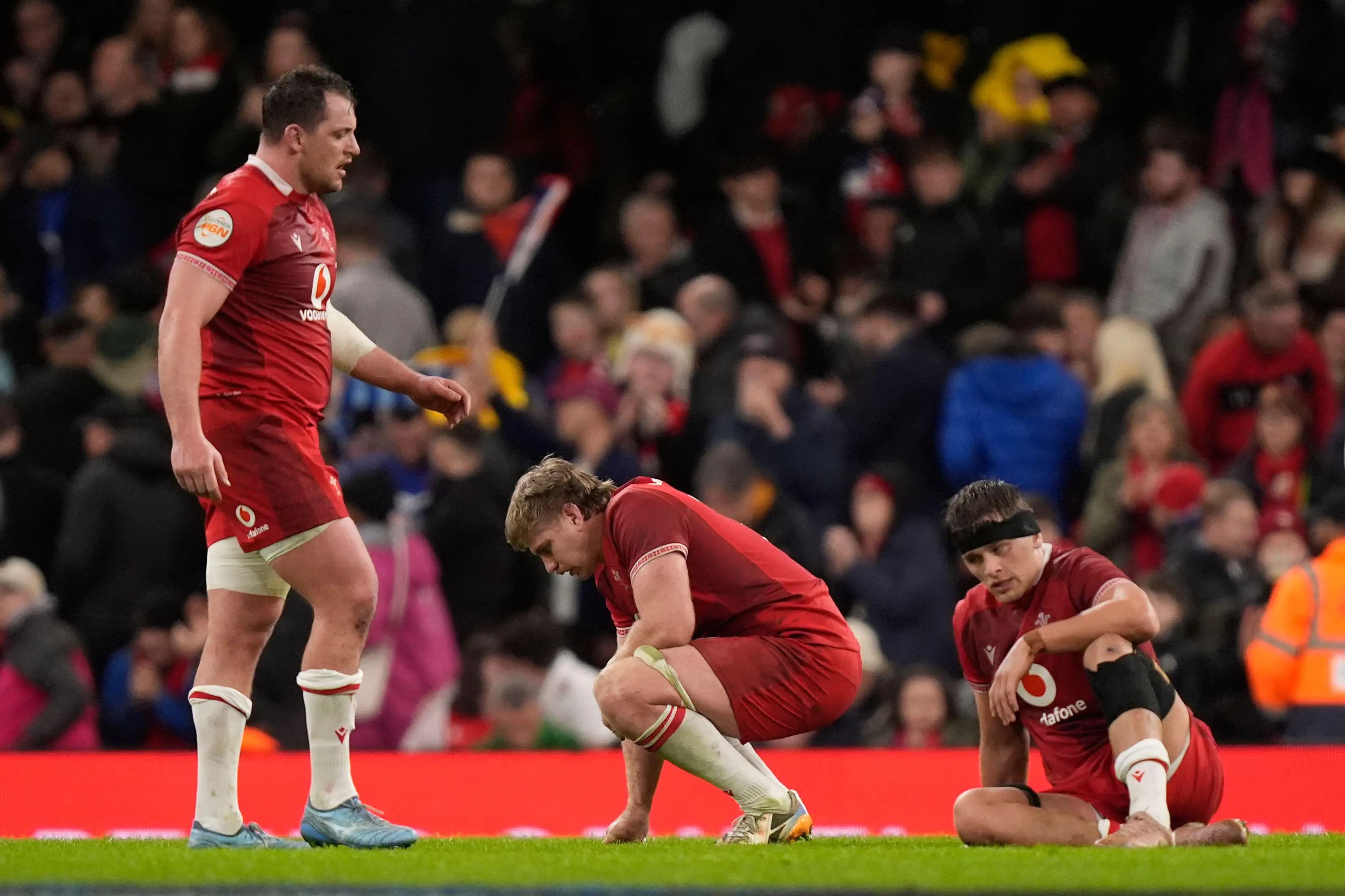 Wales players were left dejected after another record defeat. Pic: Alamy