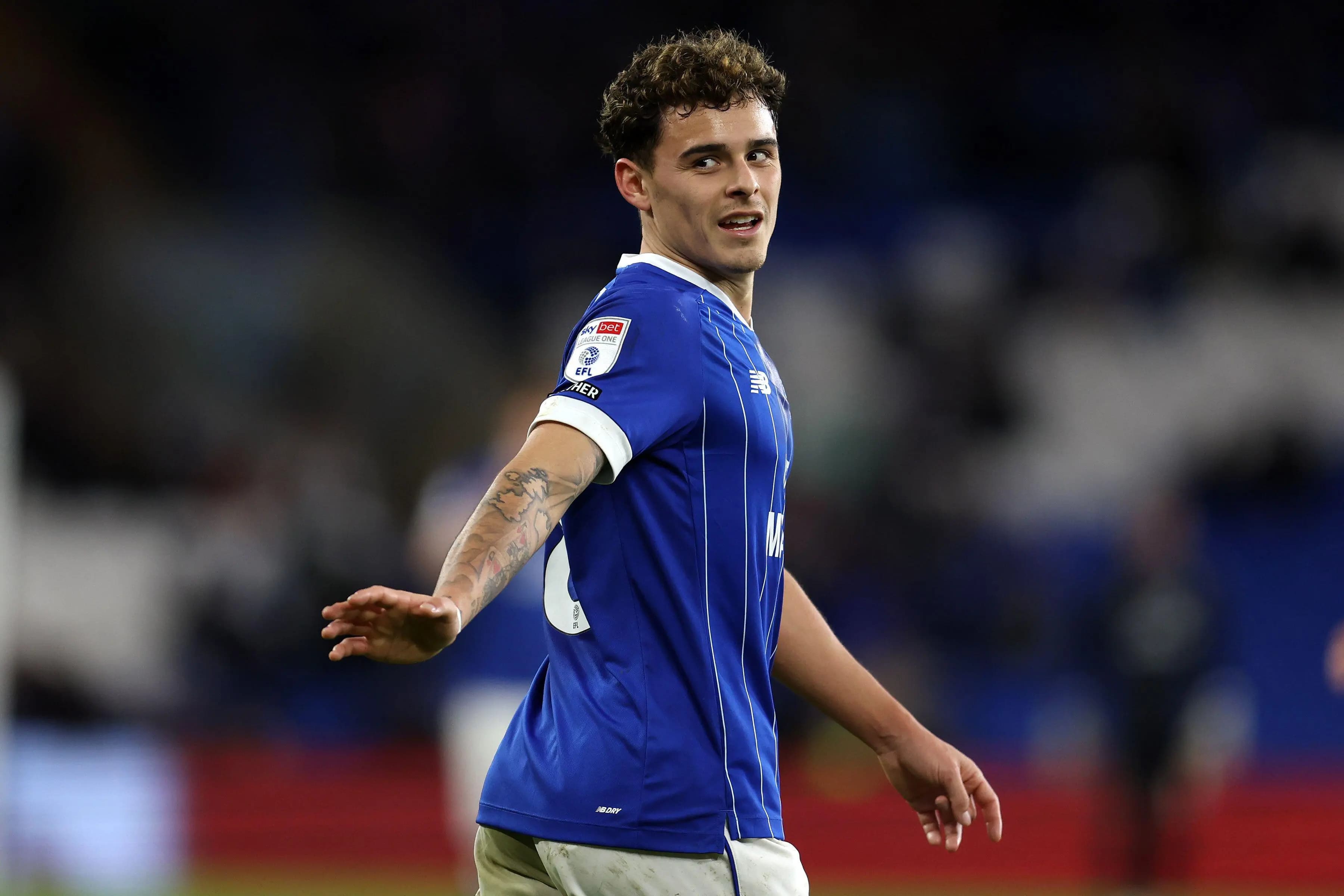 Alex Robertson of Cardiff city. Pic. Alamy