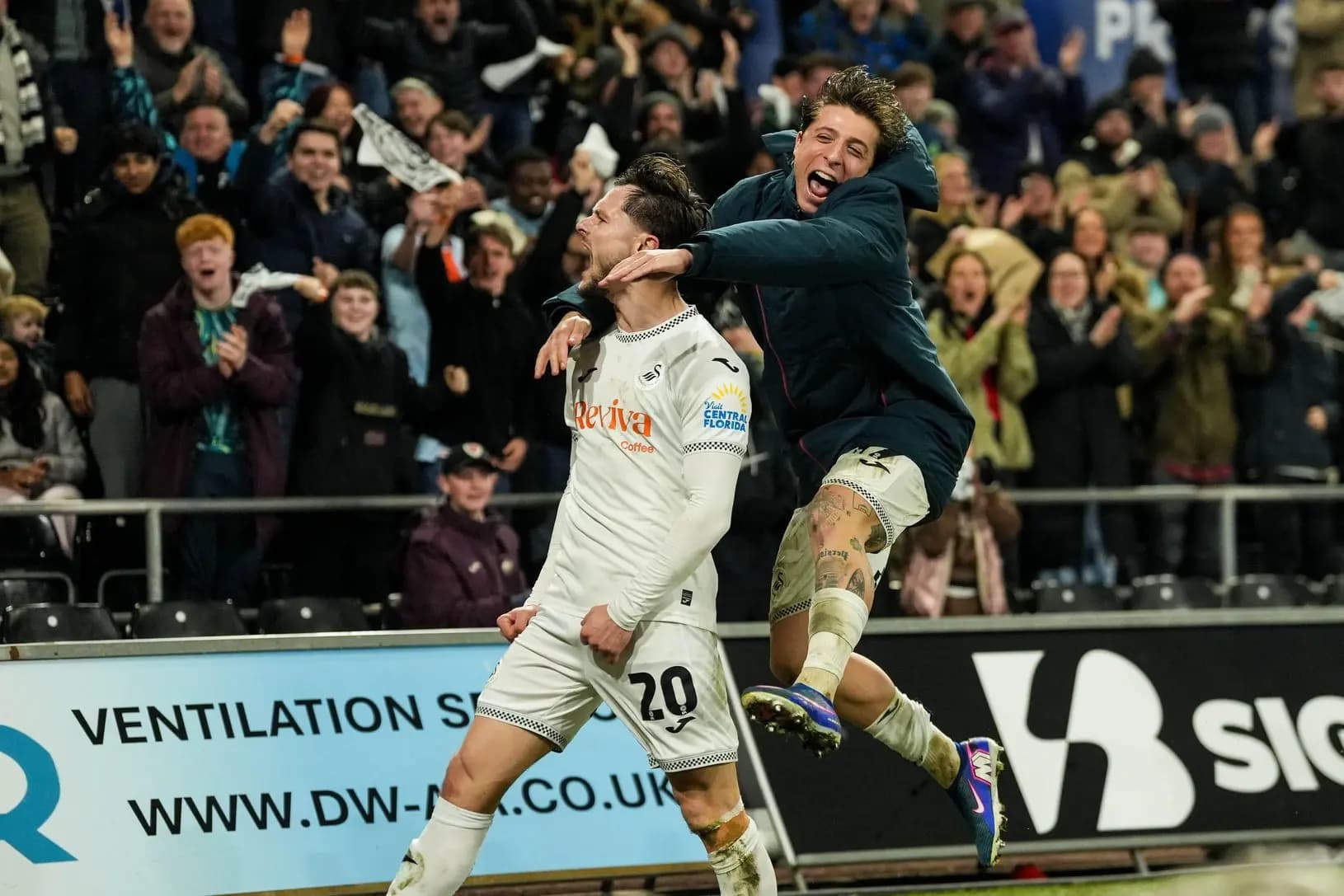 Liam Cullen of Swansea City. Pic. Alamy