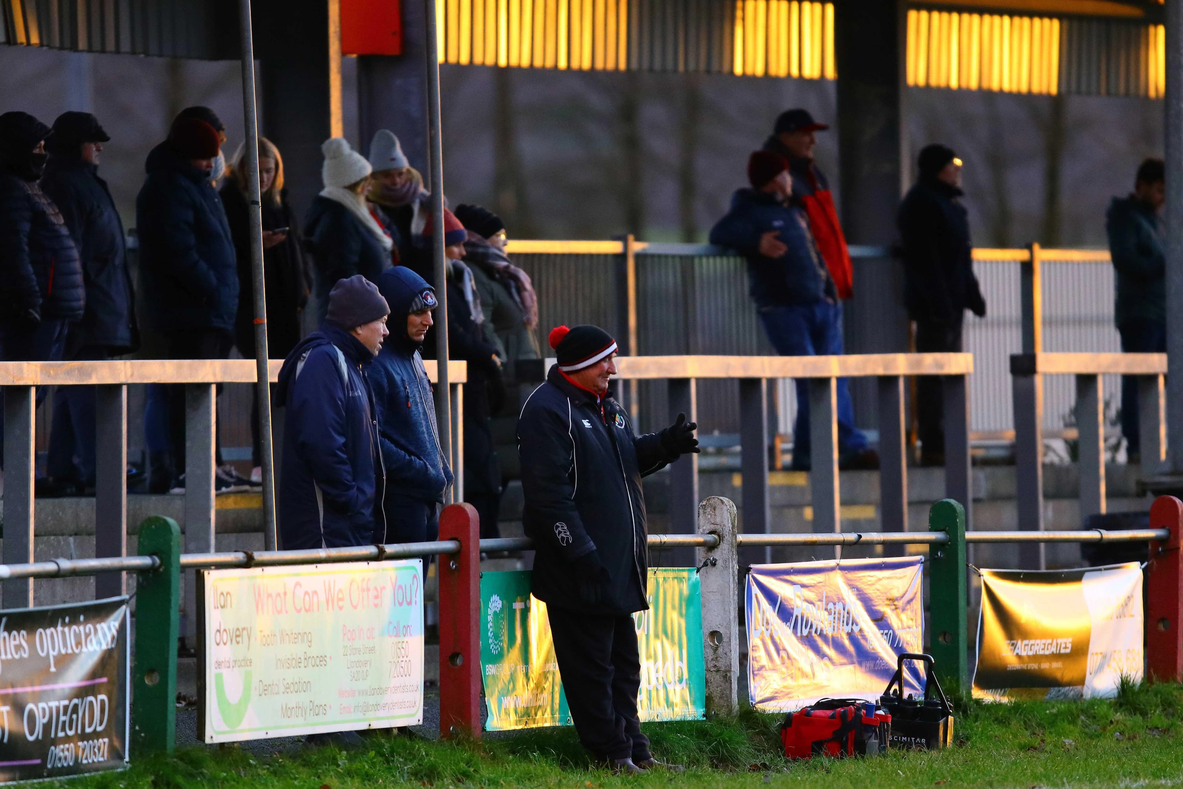 Llandovery RFC coach Euros Evans at Church Bank. Pic. Alamy
