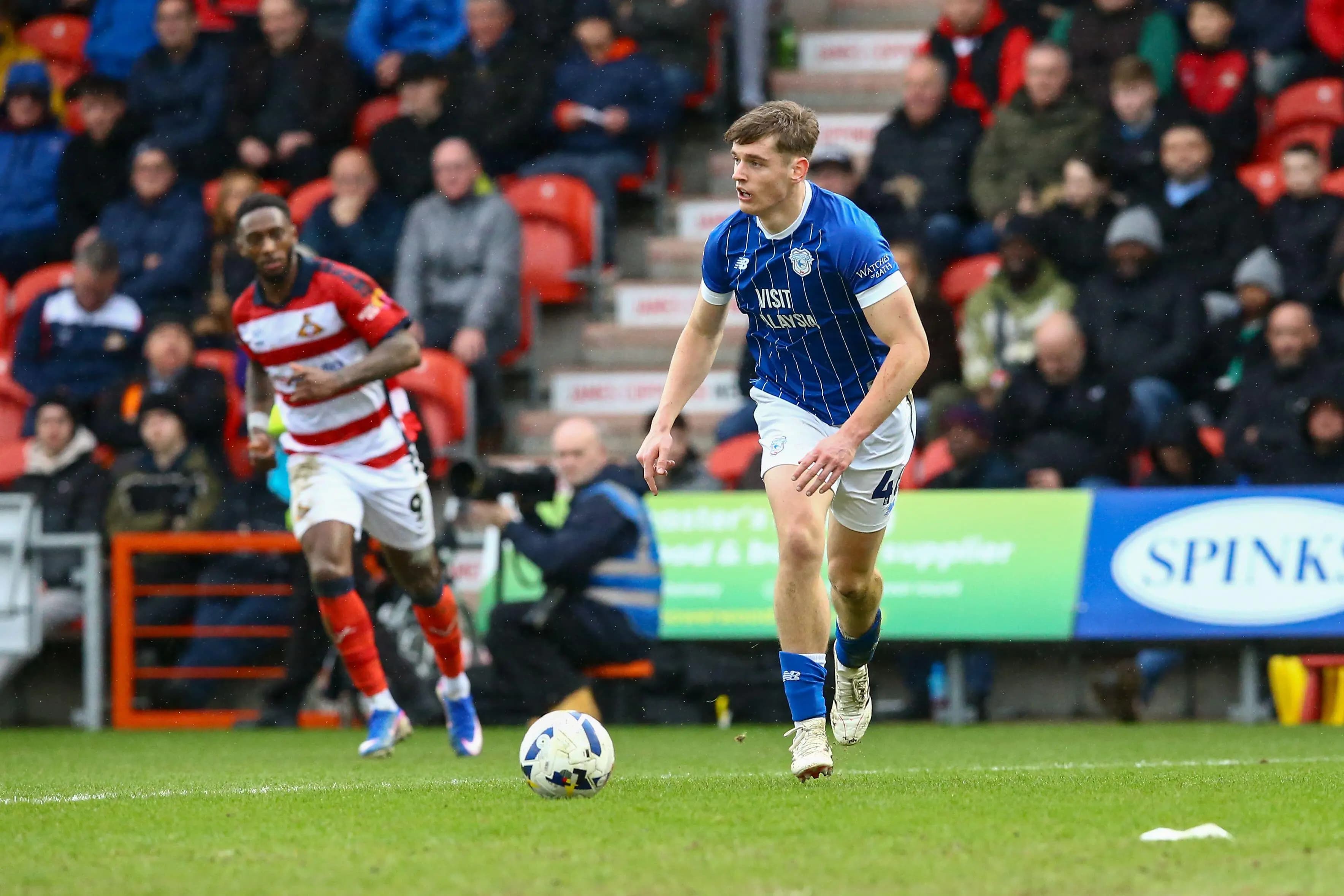 Dylan Lawlor (48) of Cardiff City. Pic. Alamy