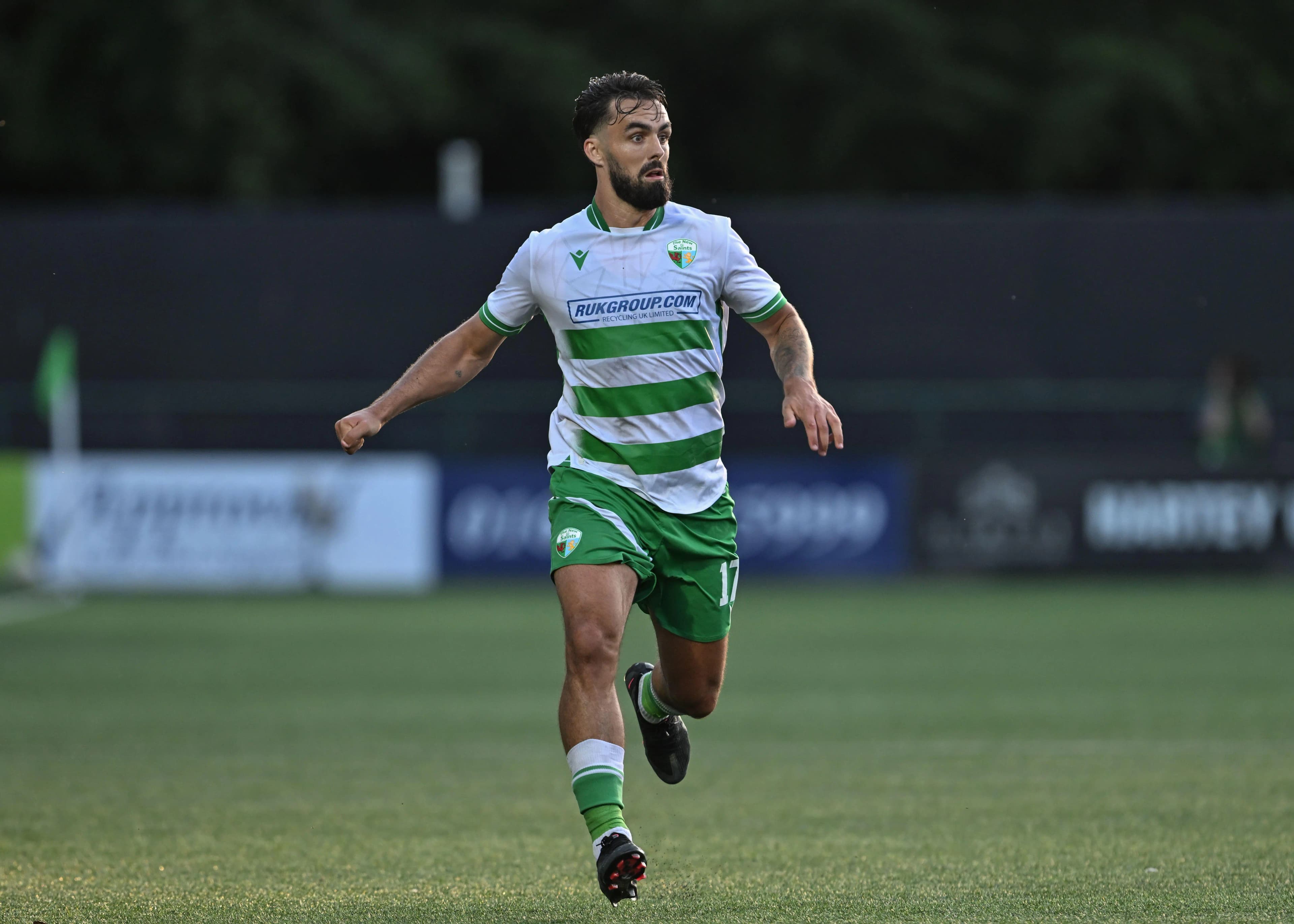 Jordan Williams of The New Saints. Pic. Alamy