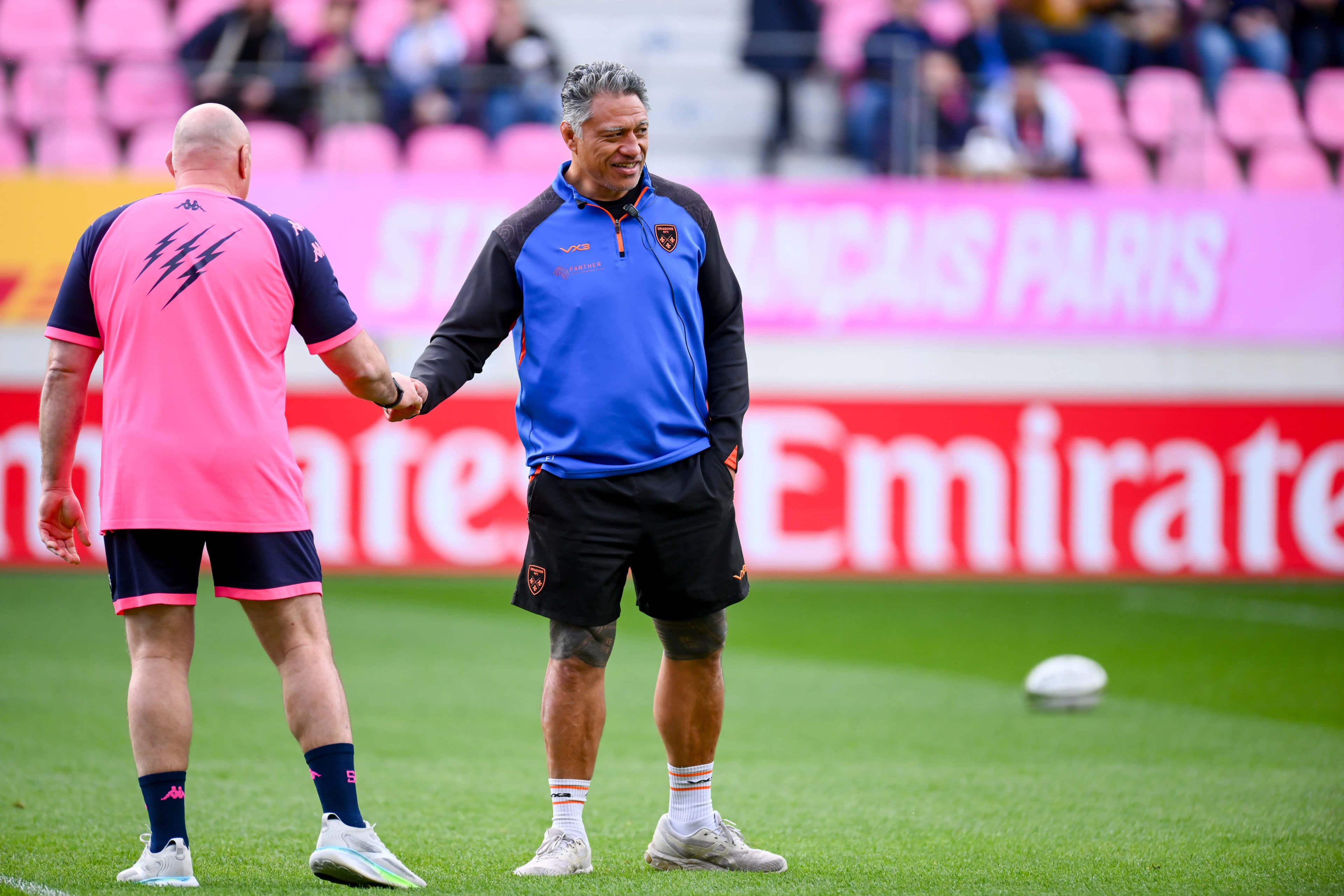Coach Filo Tiatia of Dragons RFC. Pic. Alamy