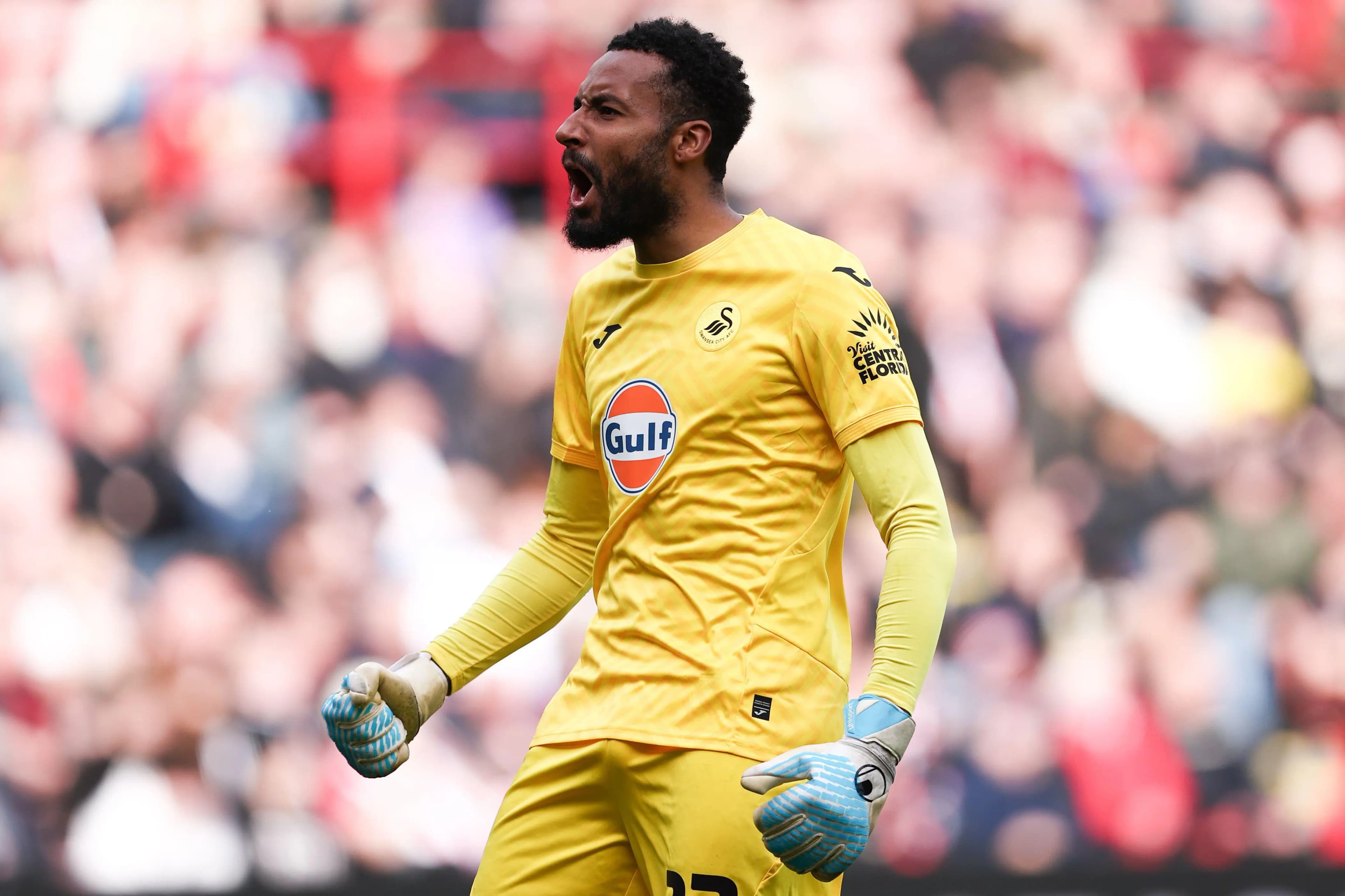 Lawrence Vigouroux of Swansea City. Pic. Alamy