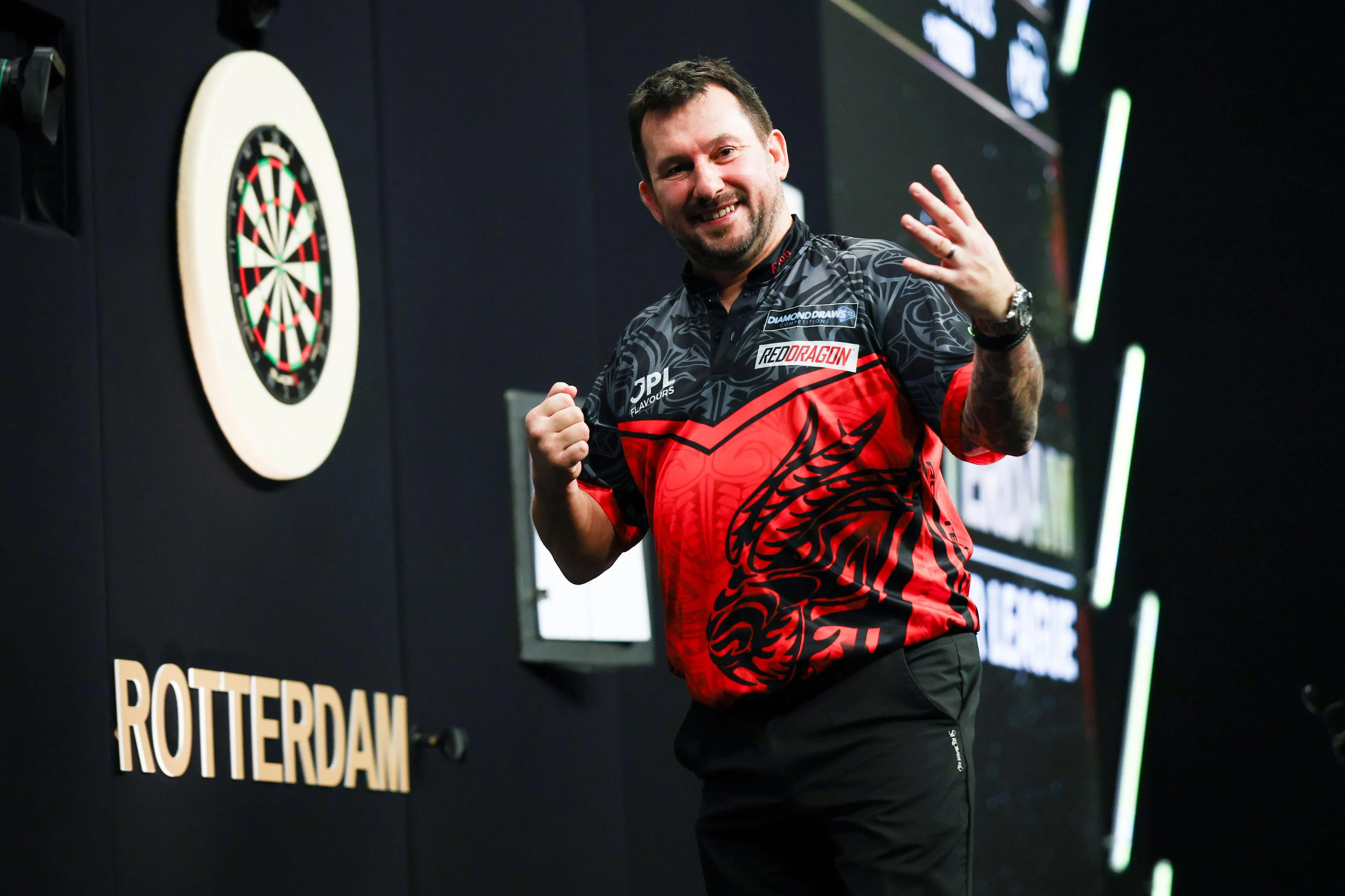 Jonny Clayton has now won four nights of the Premier League darts events. Pic: Alamy