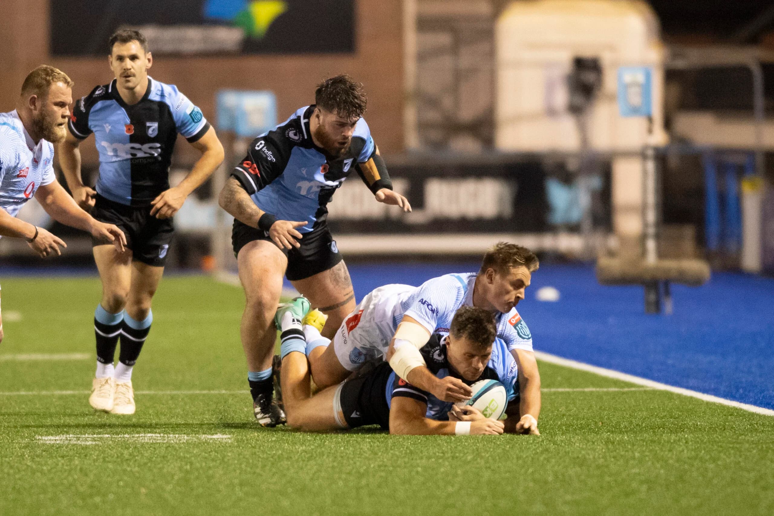 Mason Grady in action against Vodacom Bulls - Credit Andrew Dowling
