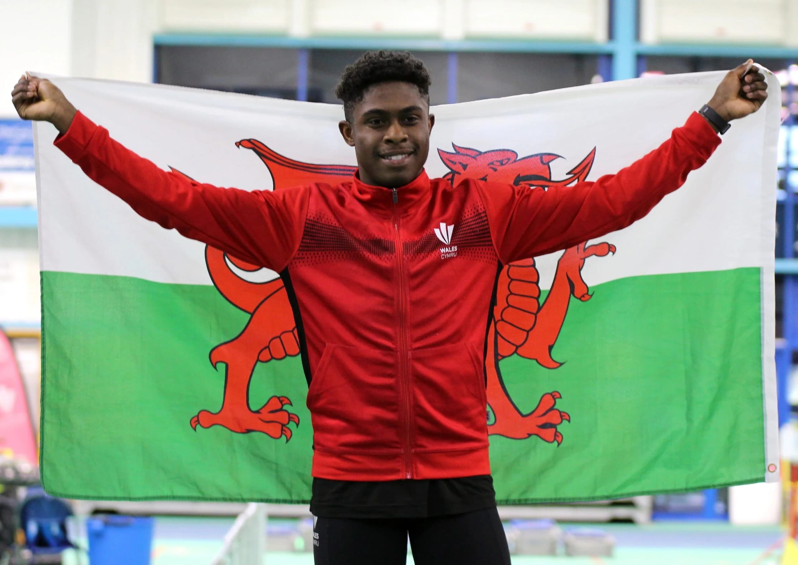 Jeremiah Azu pictured representing Wales at NIAC in 2019. Pic: Owen Morgan