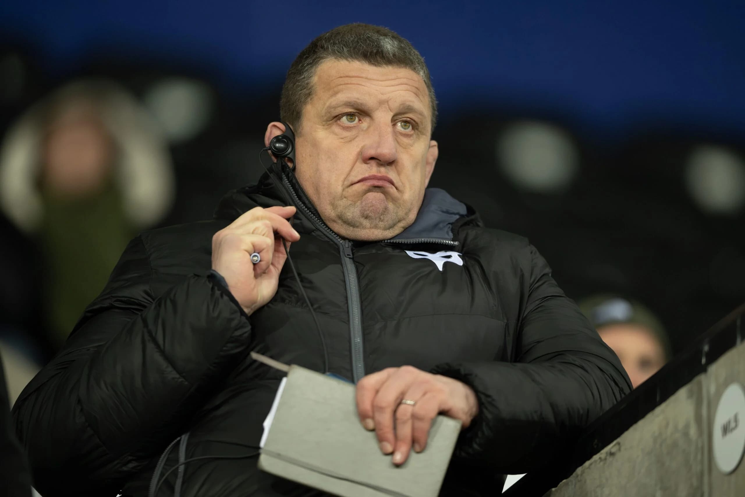 Toby Booth, Head Coach of Ospreys. Pic: Ashley Crowden / Alamy Stock Photo