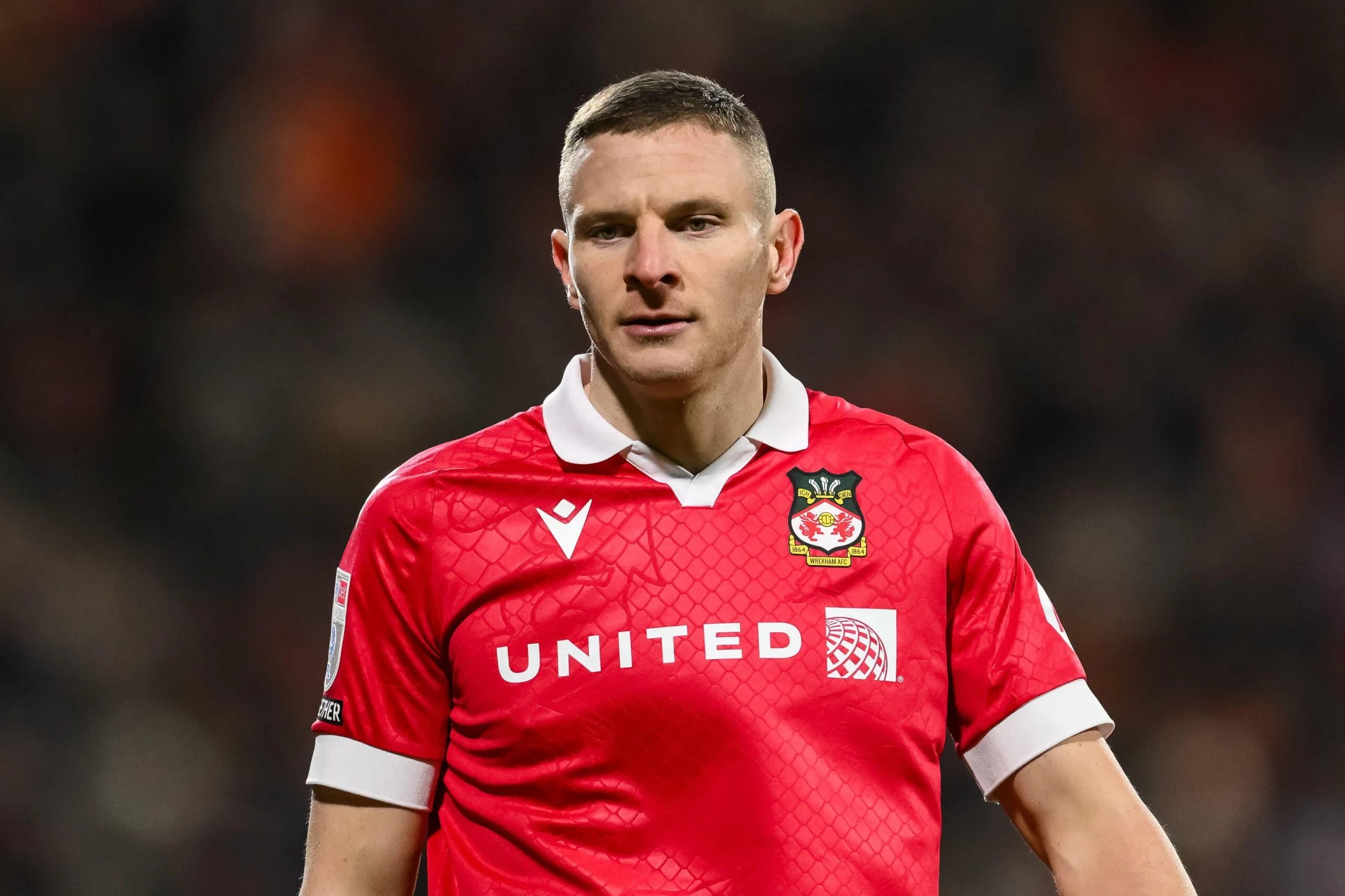 Paul Mullin of Wrexham. Photo by Craig Thomas/News Images