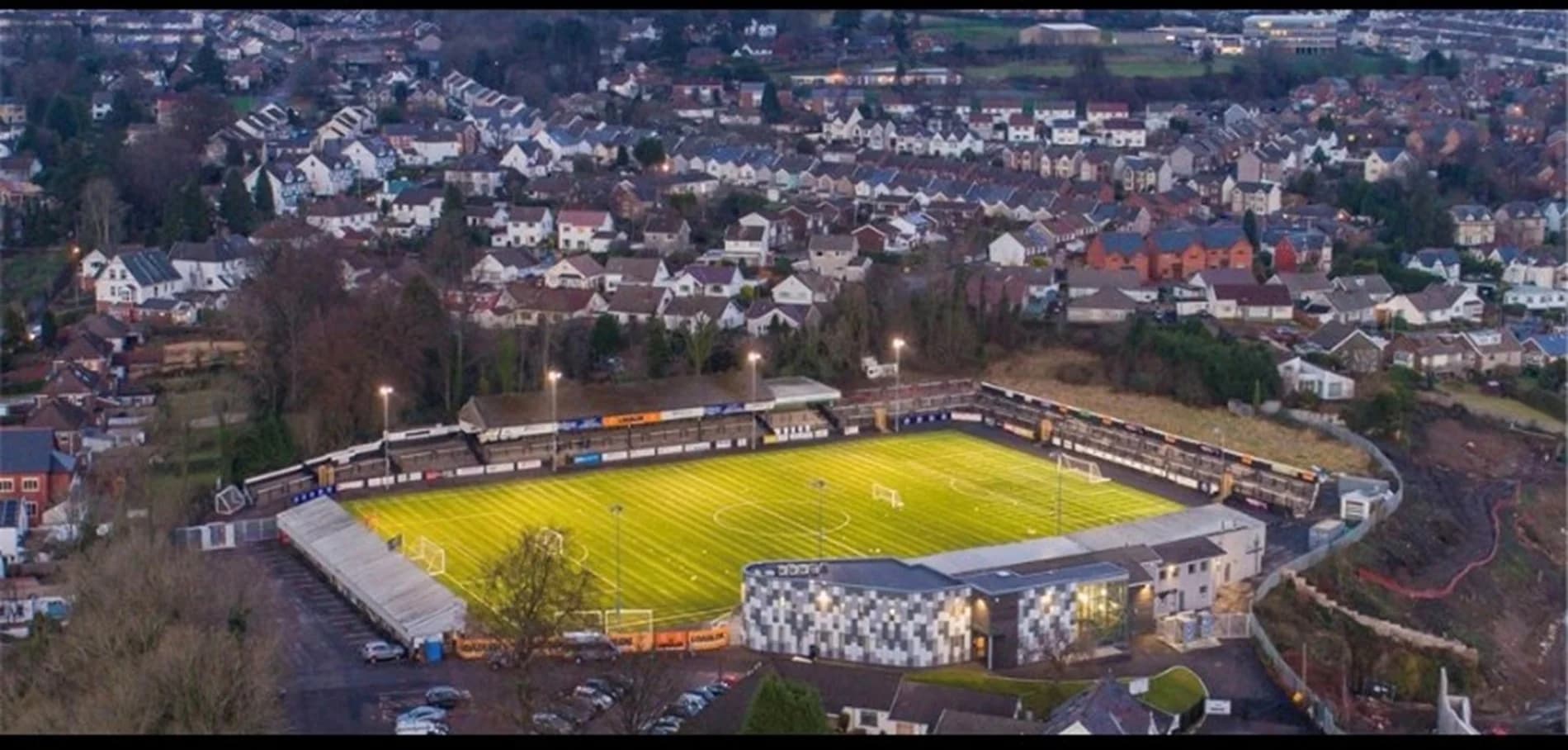 Merthyr Town's MetCoaches Stadium.