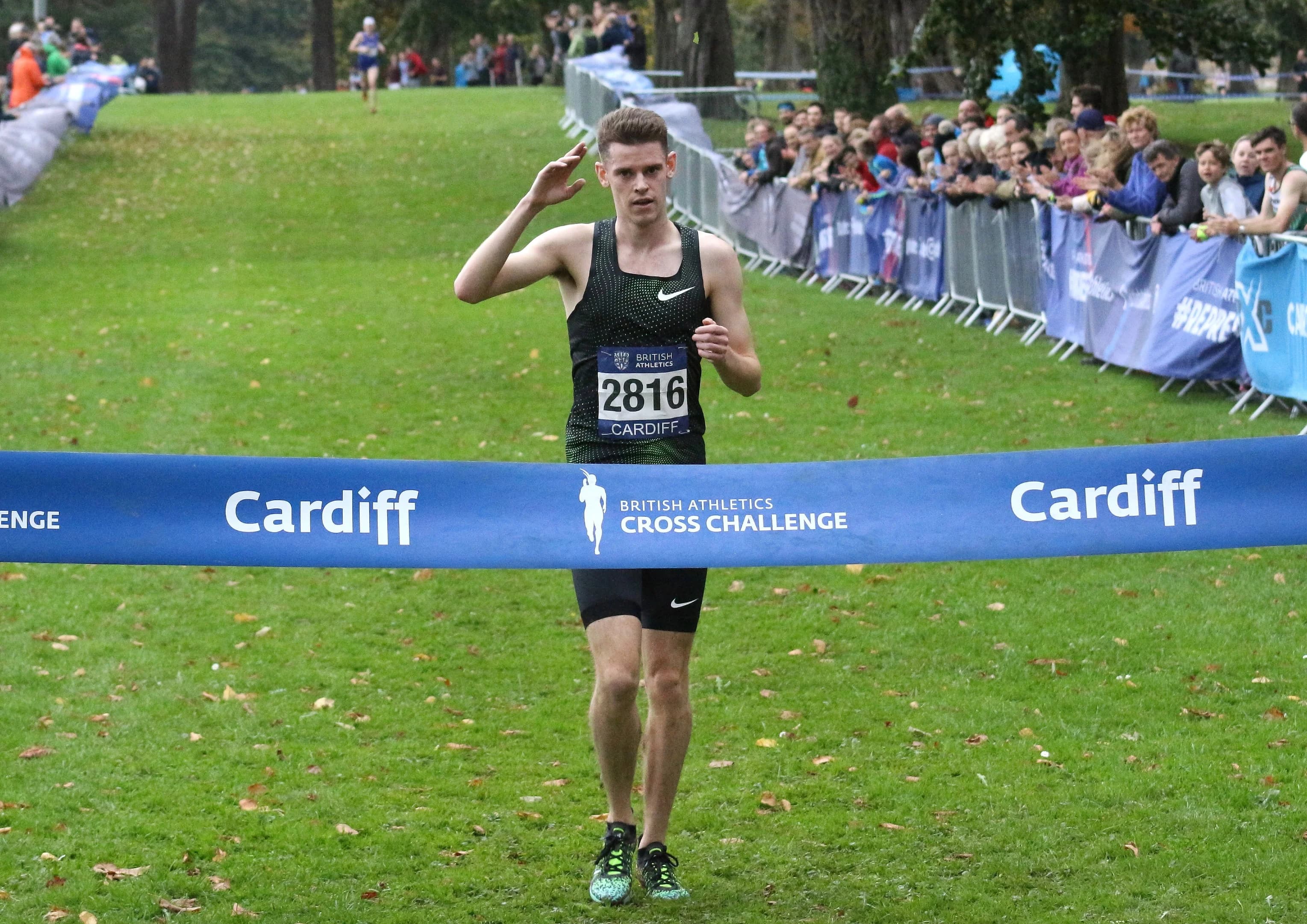 Jake Heyward winning a previous Cardiff Cross Challenge. Pic: Owen Morgan.