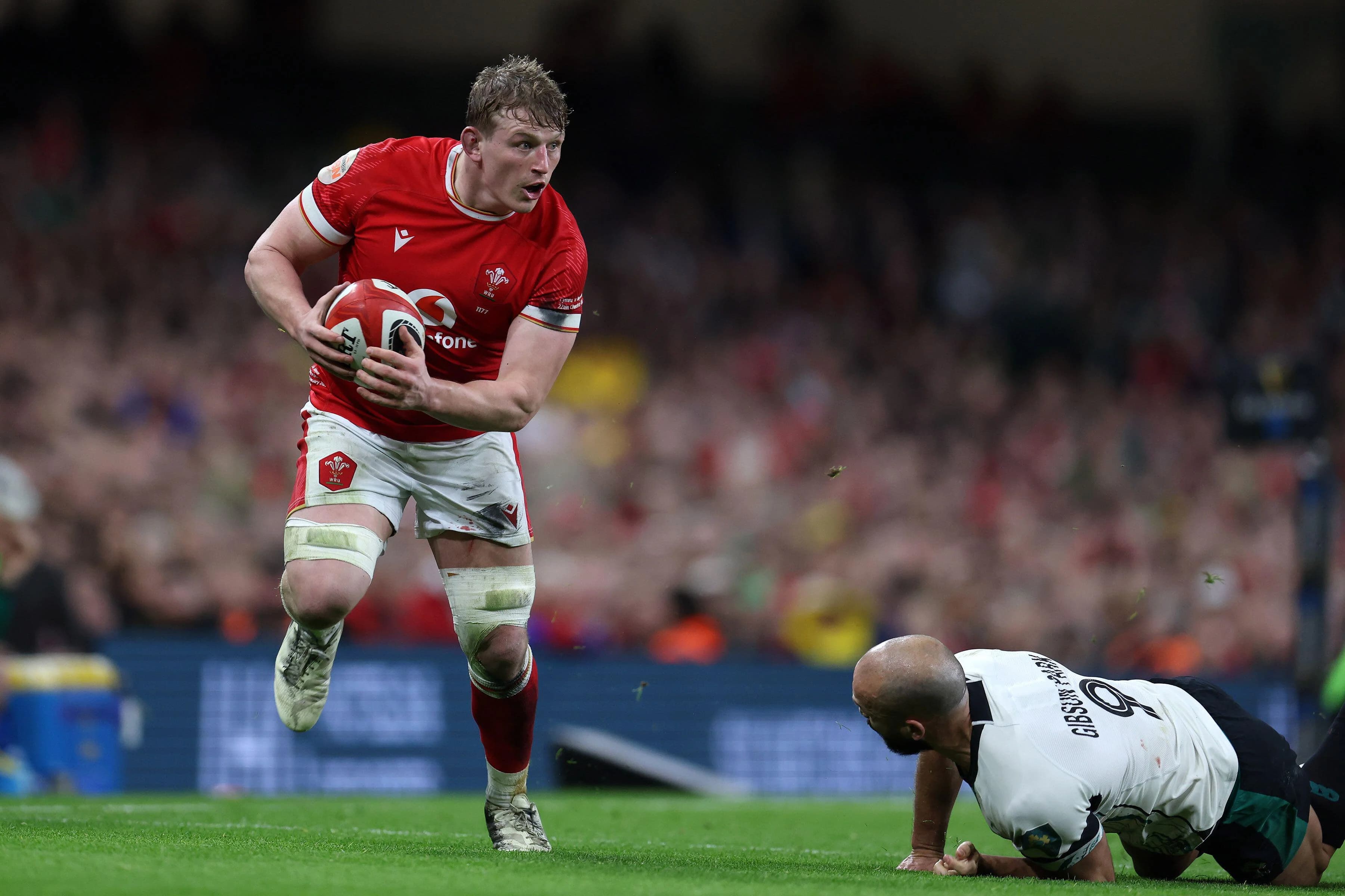 Jac Morgan Wales rugby action - Credit Alamy
