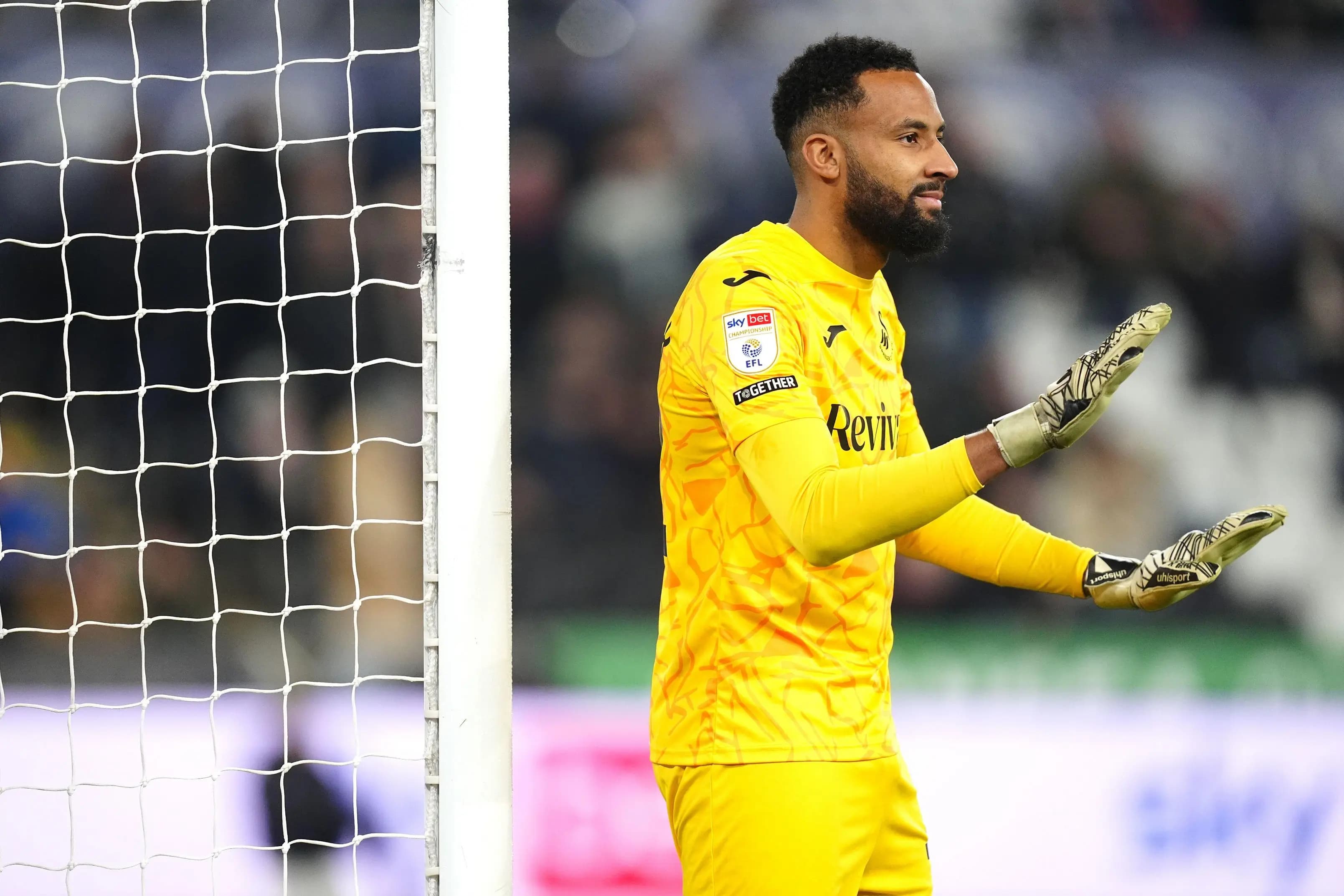 Swansea City goalkeeper Lawrence Vigouroux. Pic: Alamy