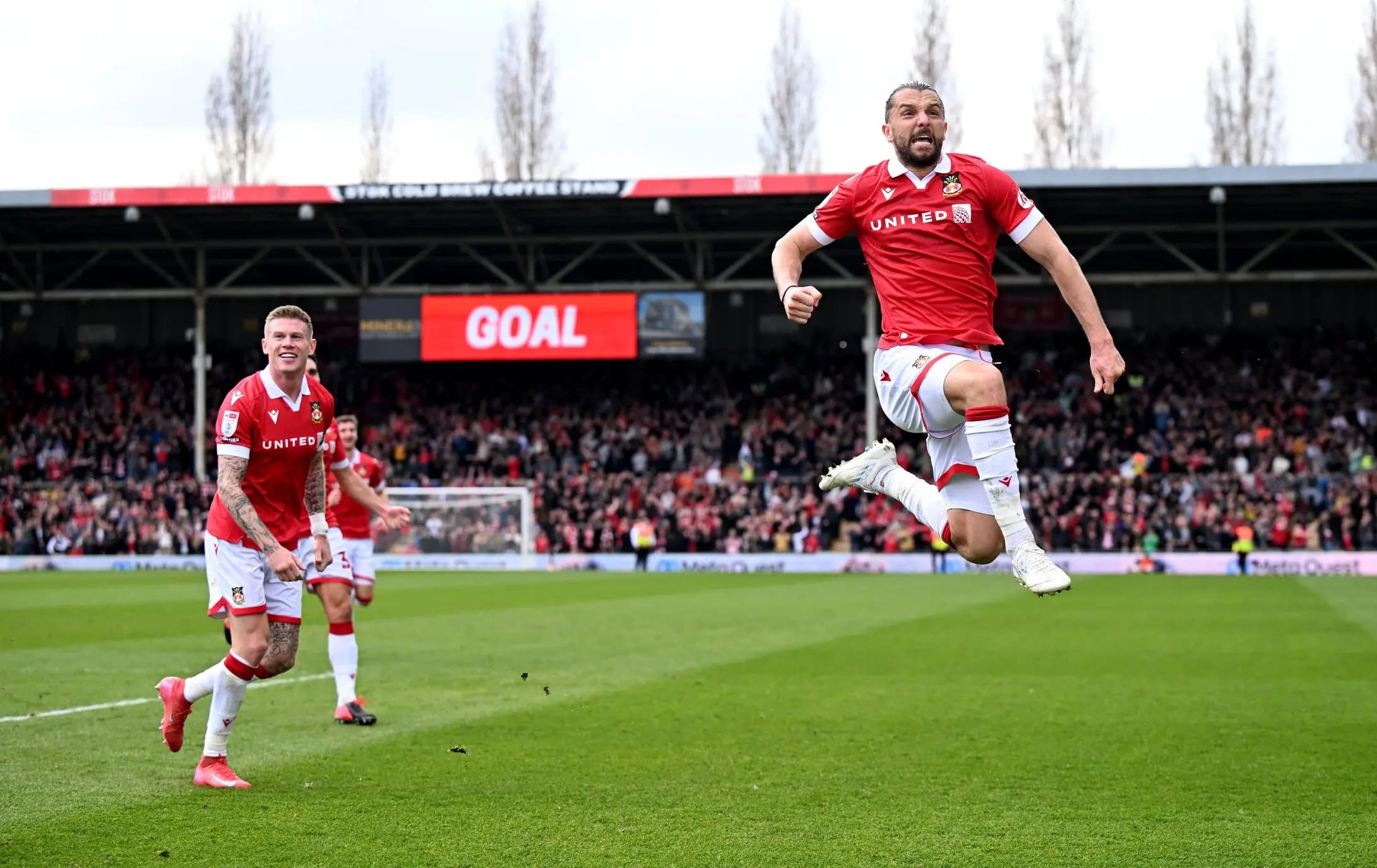 Jay Rodriguez of Wrexham. Pic: Alamy