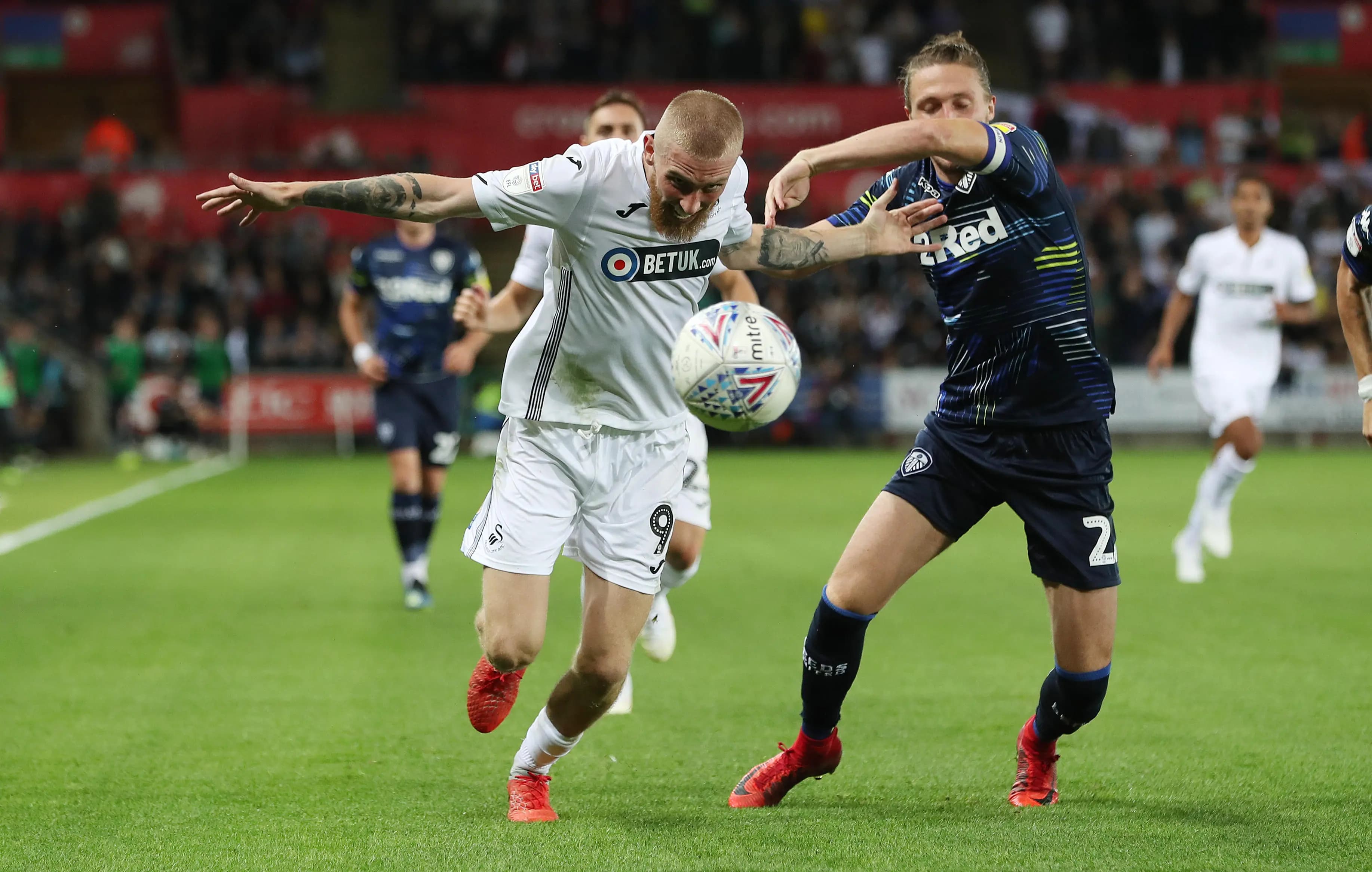 Swansea City's Oli McBurnie. Pic: Alamy